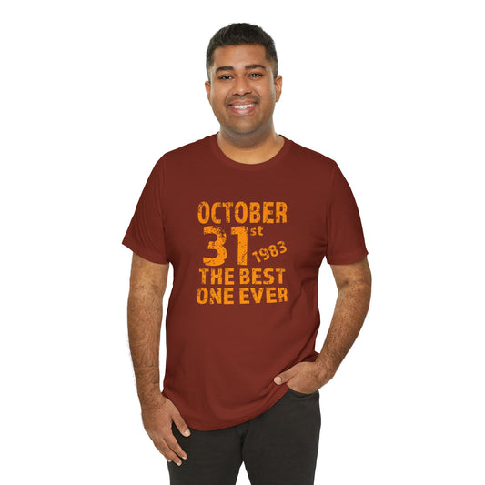 October 31st 1983 Halloween Shirt – Vintage Distressed Graphic Tee for Retro Horror Fans
