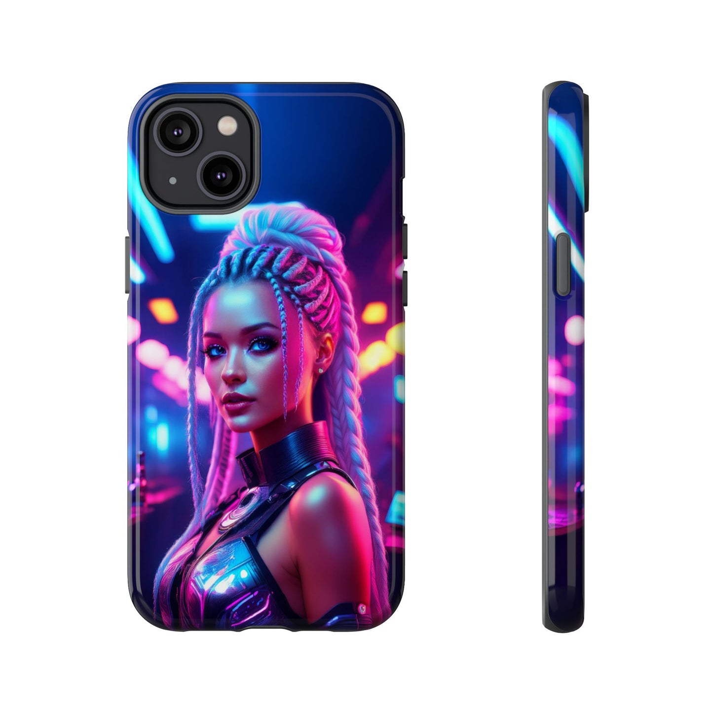 Futuristic Cyberpunk Female Cell Phone Case 007