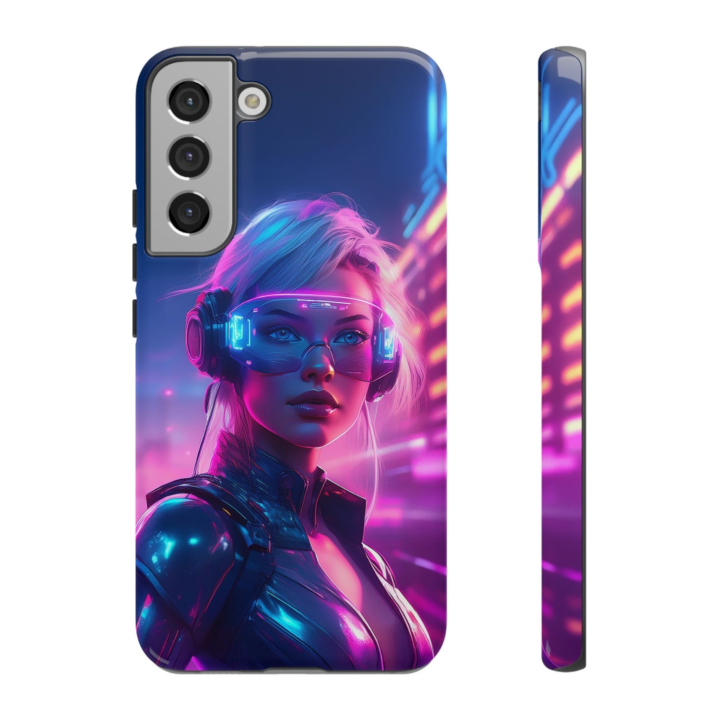 Futuristic Cyberpunk Female Cell Phone Case 029