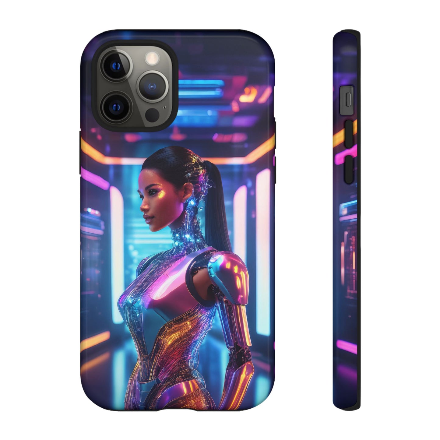 Futuristic Human Android Hybrid Cell Phone Case 016