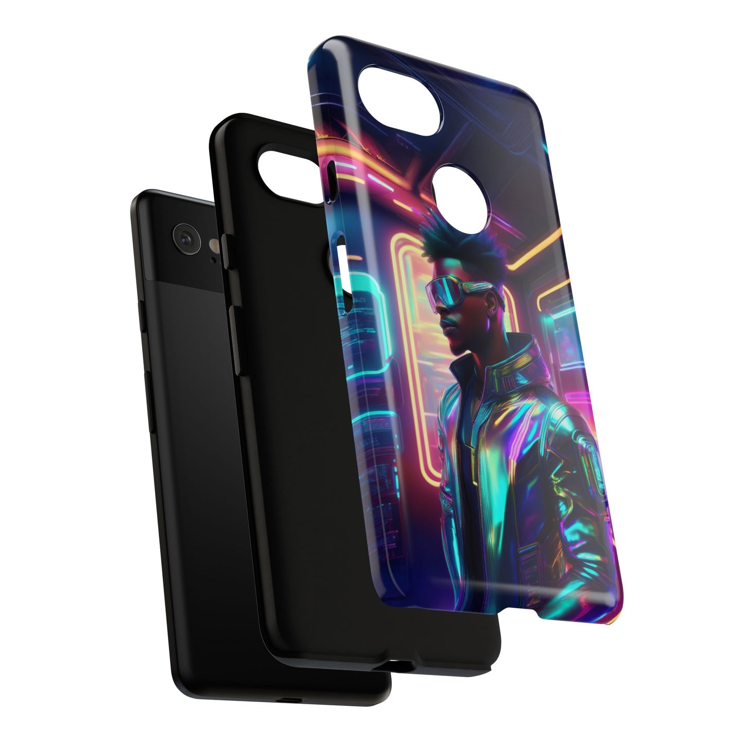 Futuristic Cyberpunk Male Cell Phone Case 004