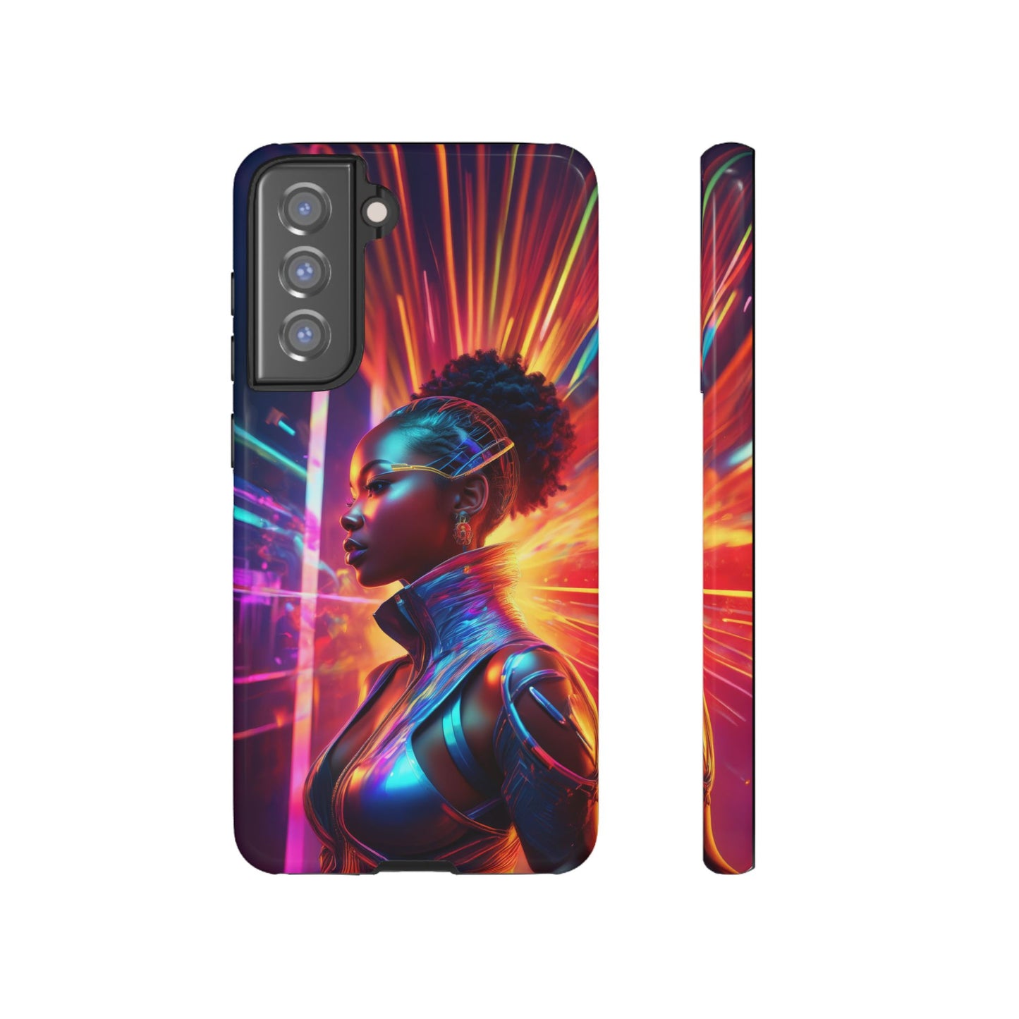 Futuristic Cyberpunk Female Cell Phone Case 001