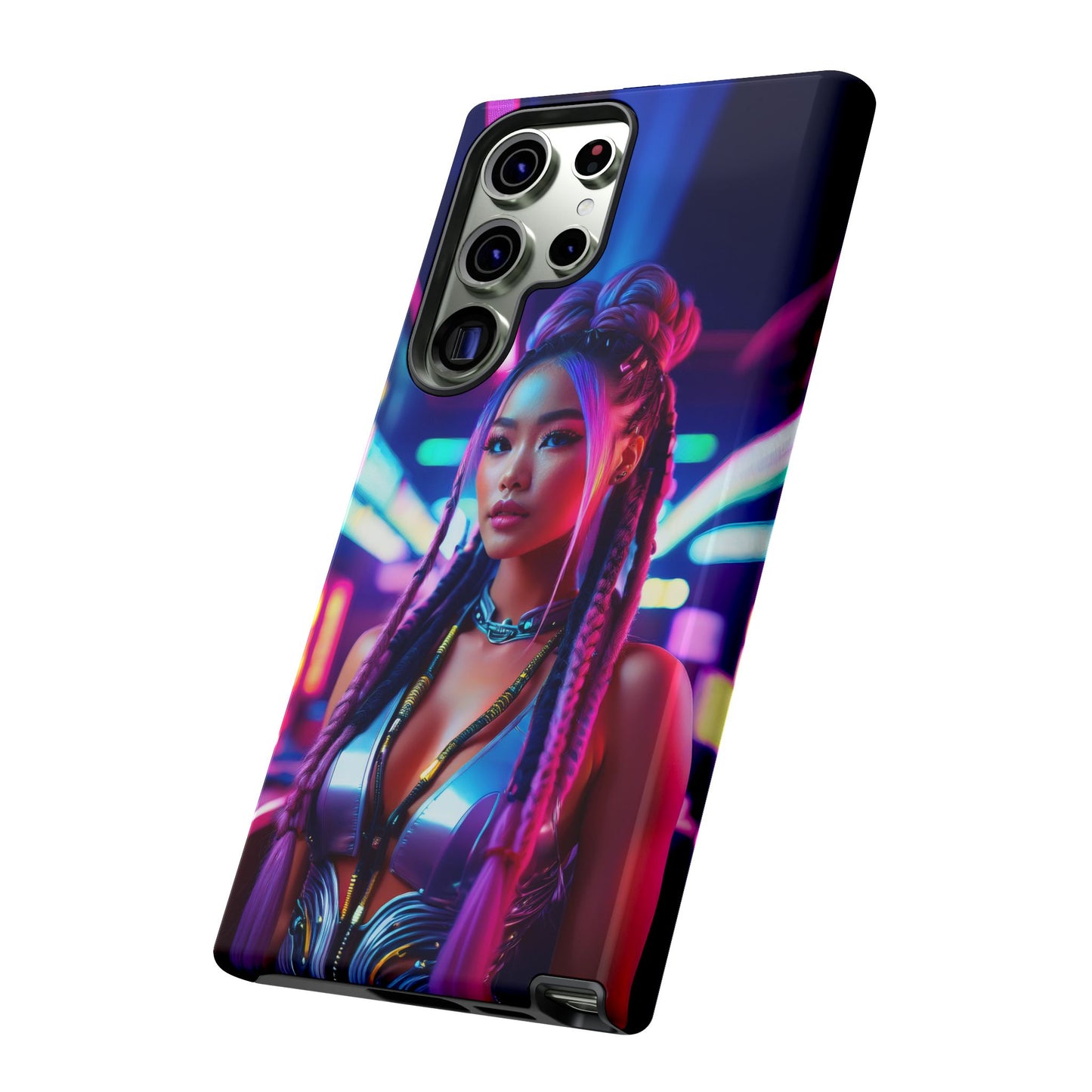 Futuristic Cyberpunk Female Cell Phone Case 008