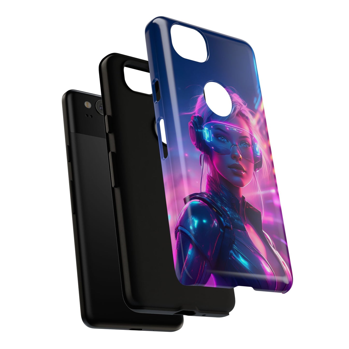 Futuristic Cyberpunk Female Cell Phone Case 029