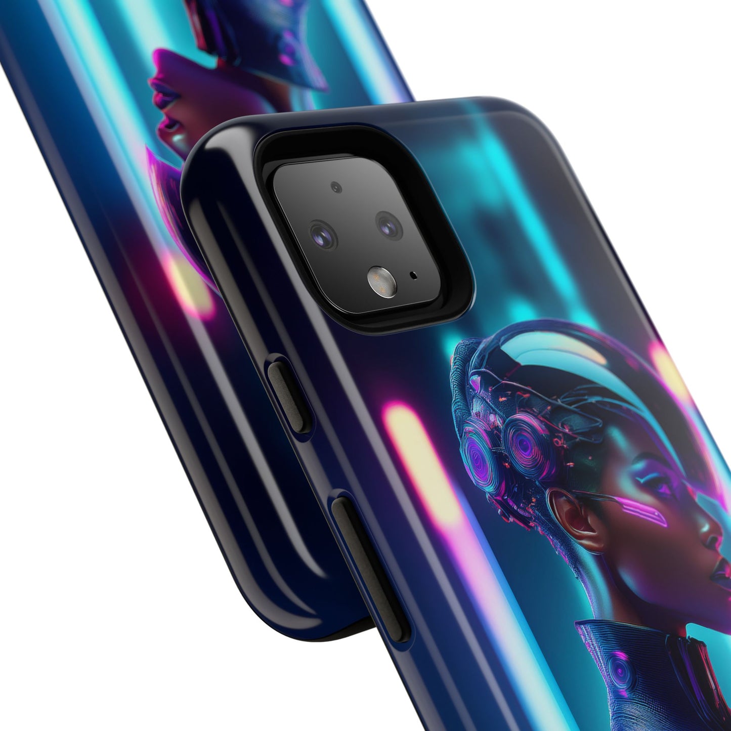 Futuristic Cyberpunk Female Cell Phone Case 021