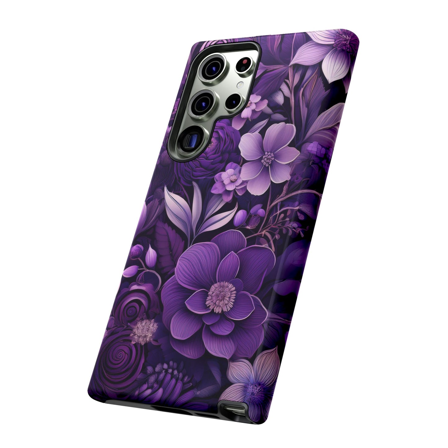 Purple Florals Tough Cases