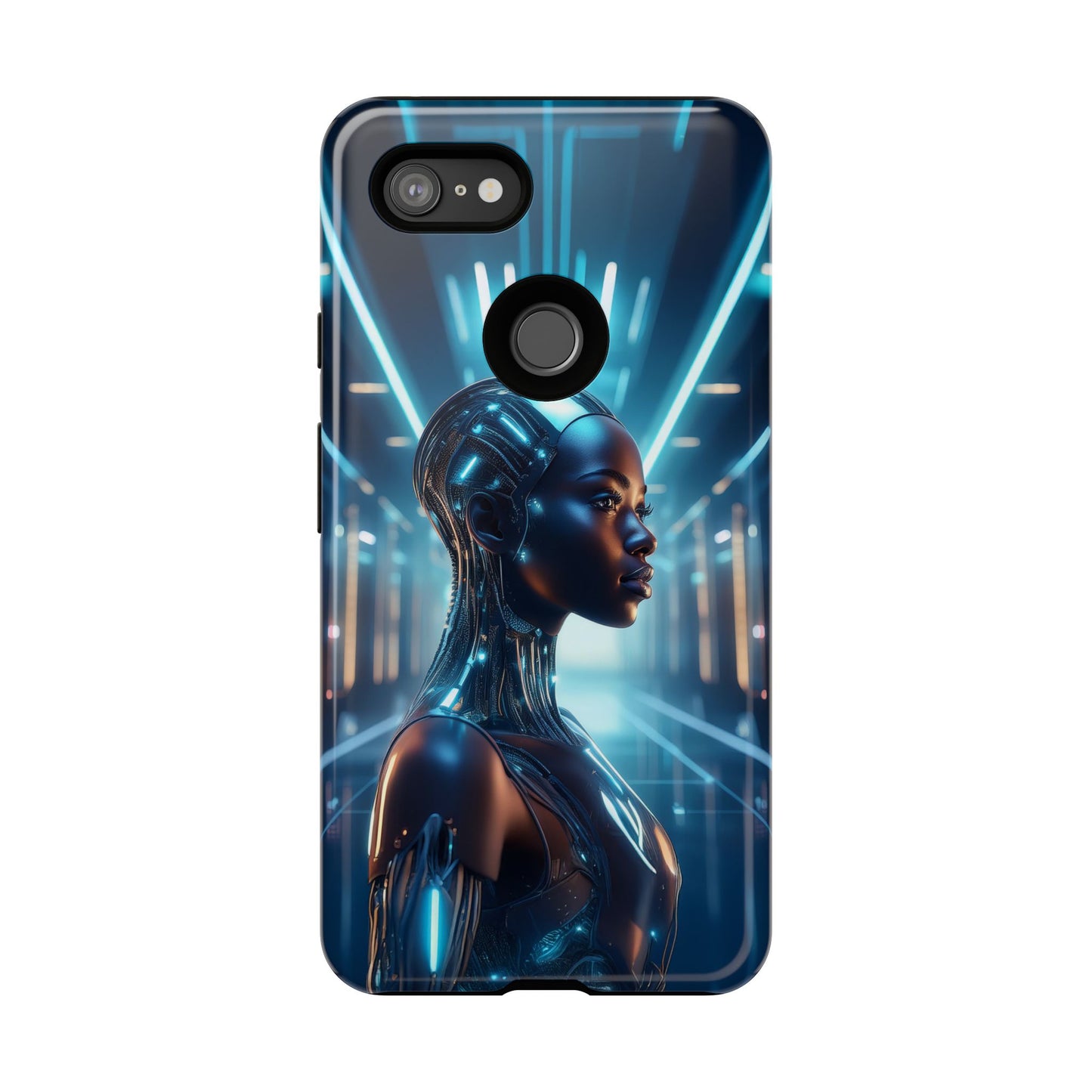 Futuristic Human Android Hybrid Cell Phone Case 003