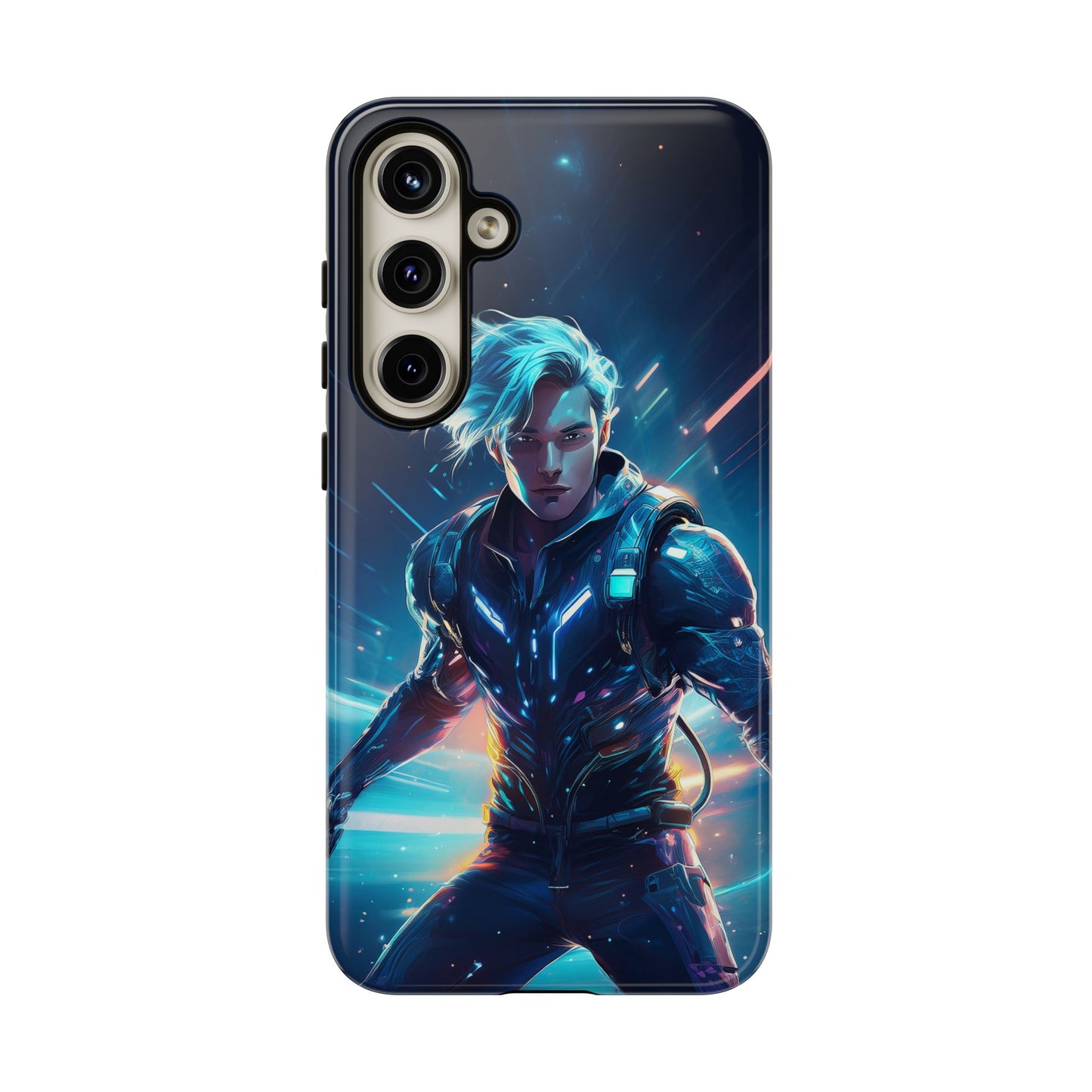 Futuristic Cyberpunk Male Cell Phone Case 024