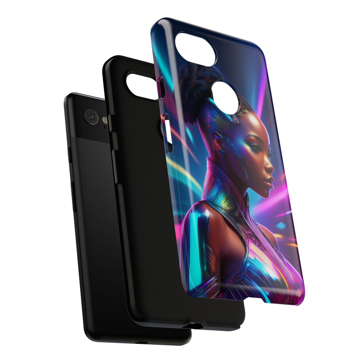 Futuristic Cyberpunk Female Cell Phone Case 014