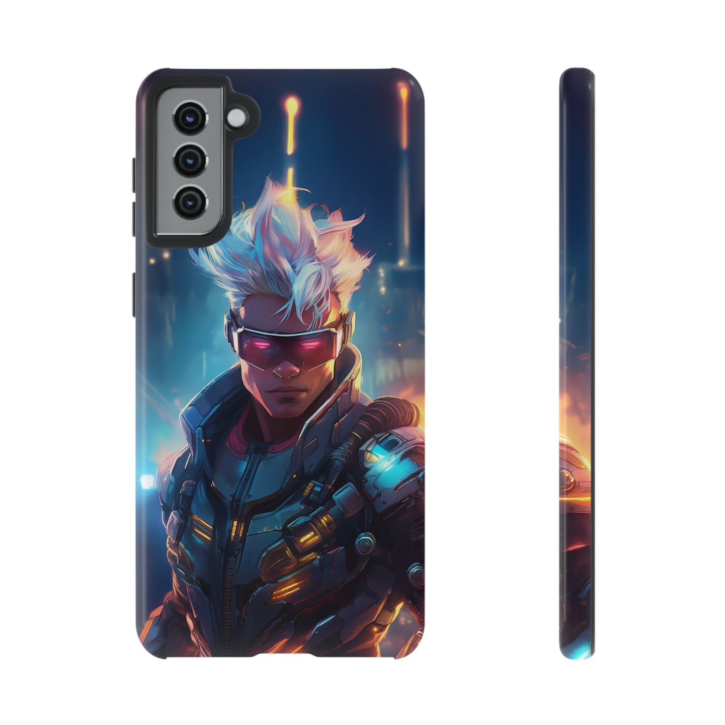 Futuristic Cyberpunk Male Cell Phone Case 018