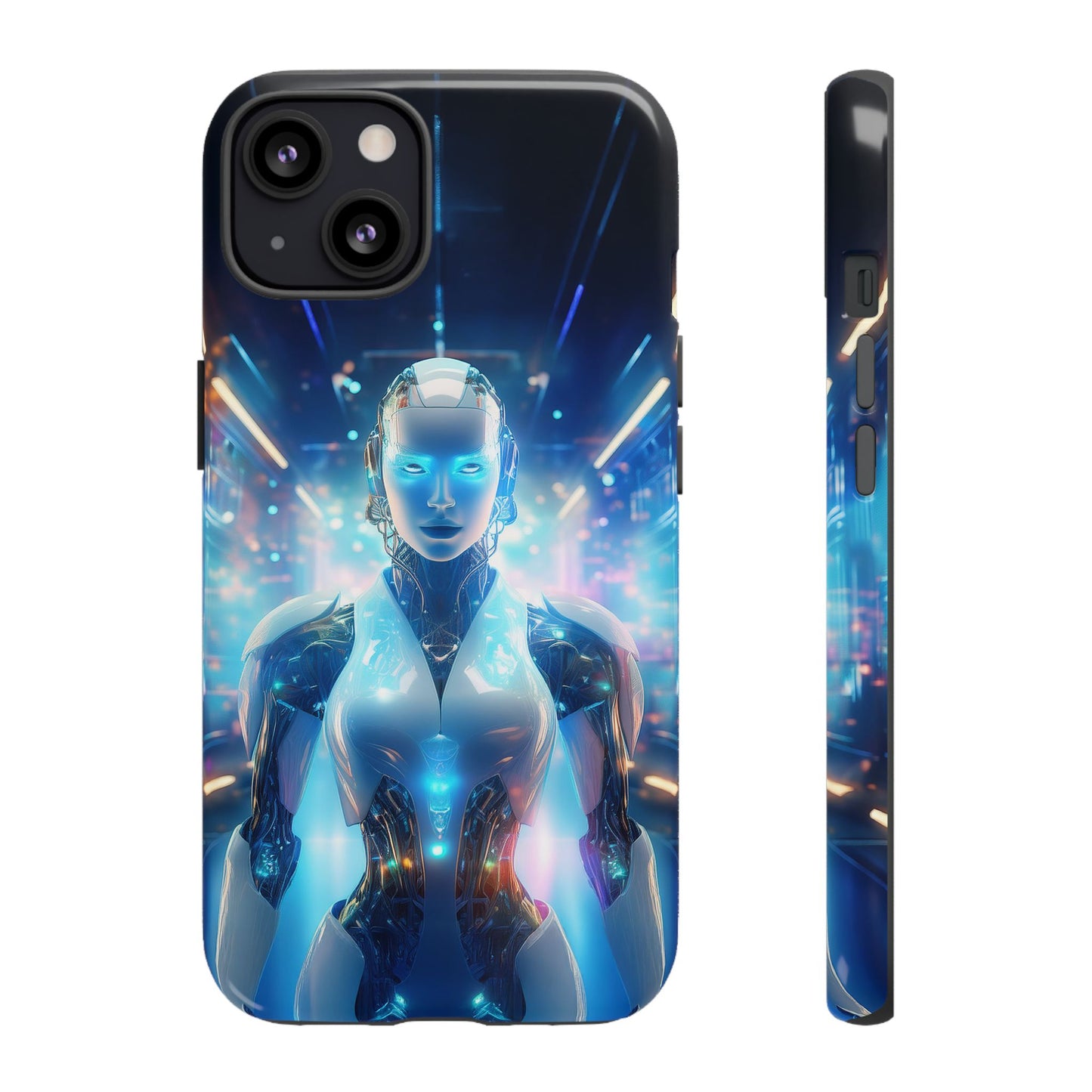 Futuristic Human Android Hybrid Cell Phone Case 012