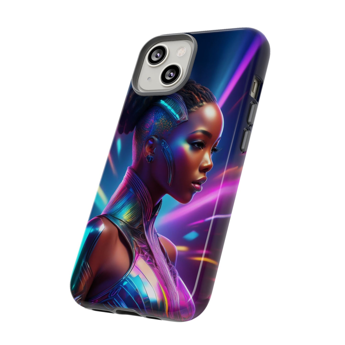 Futuristic Cyberpunk Female Cell Phone Case 014