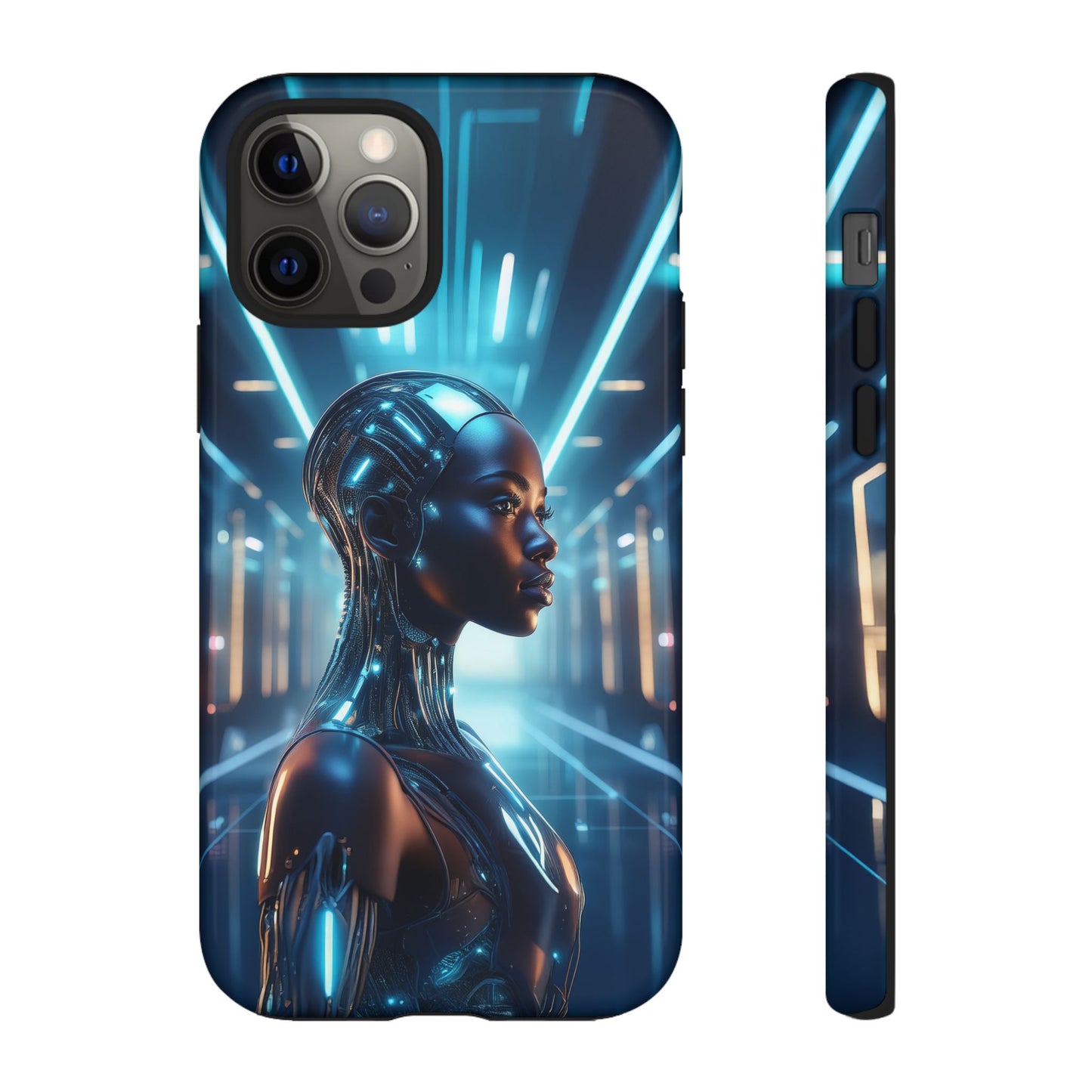 Futuristic Human Android Hybrid Cell Phone Case 003