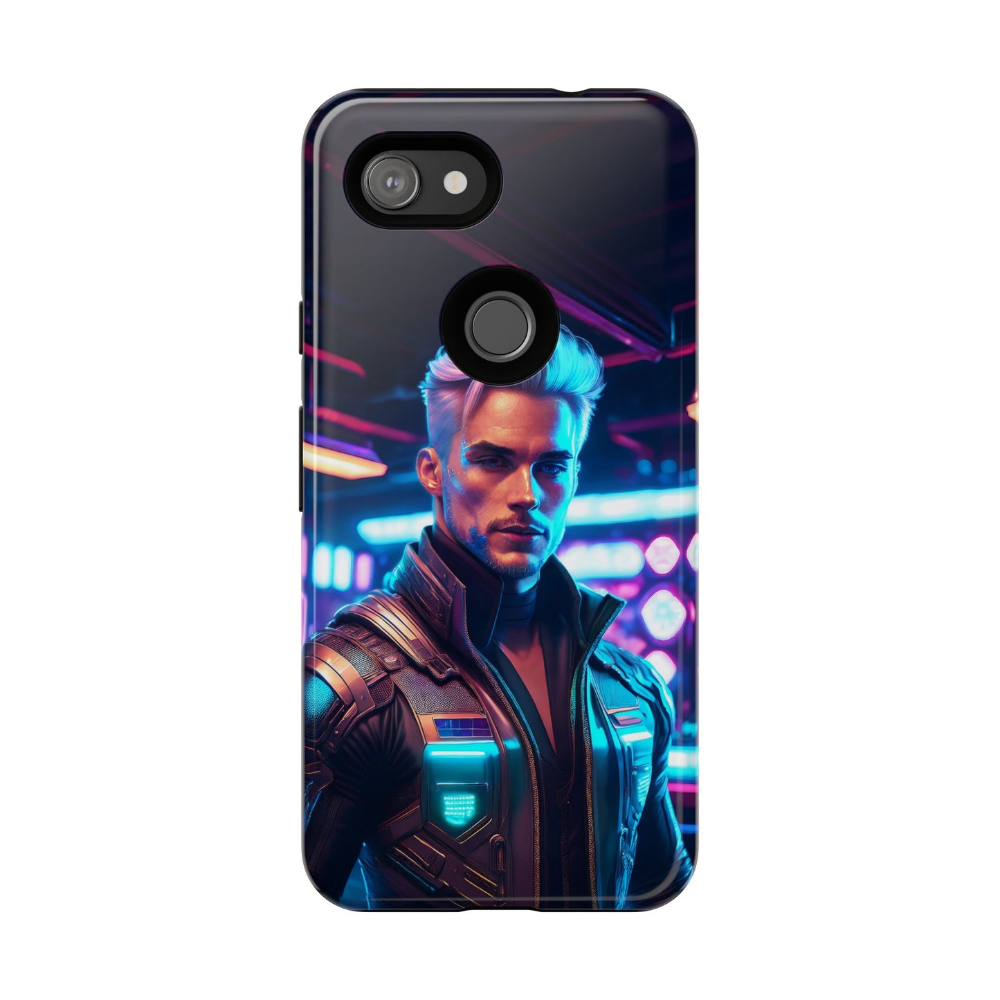 Futuristic Cyberpunk Male Cell Phone Case 008