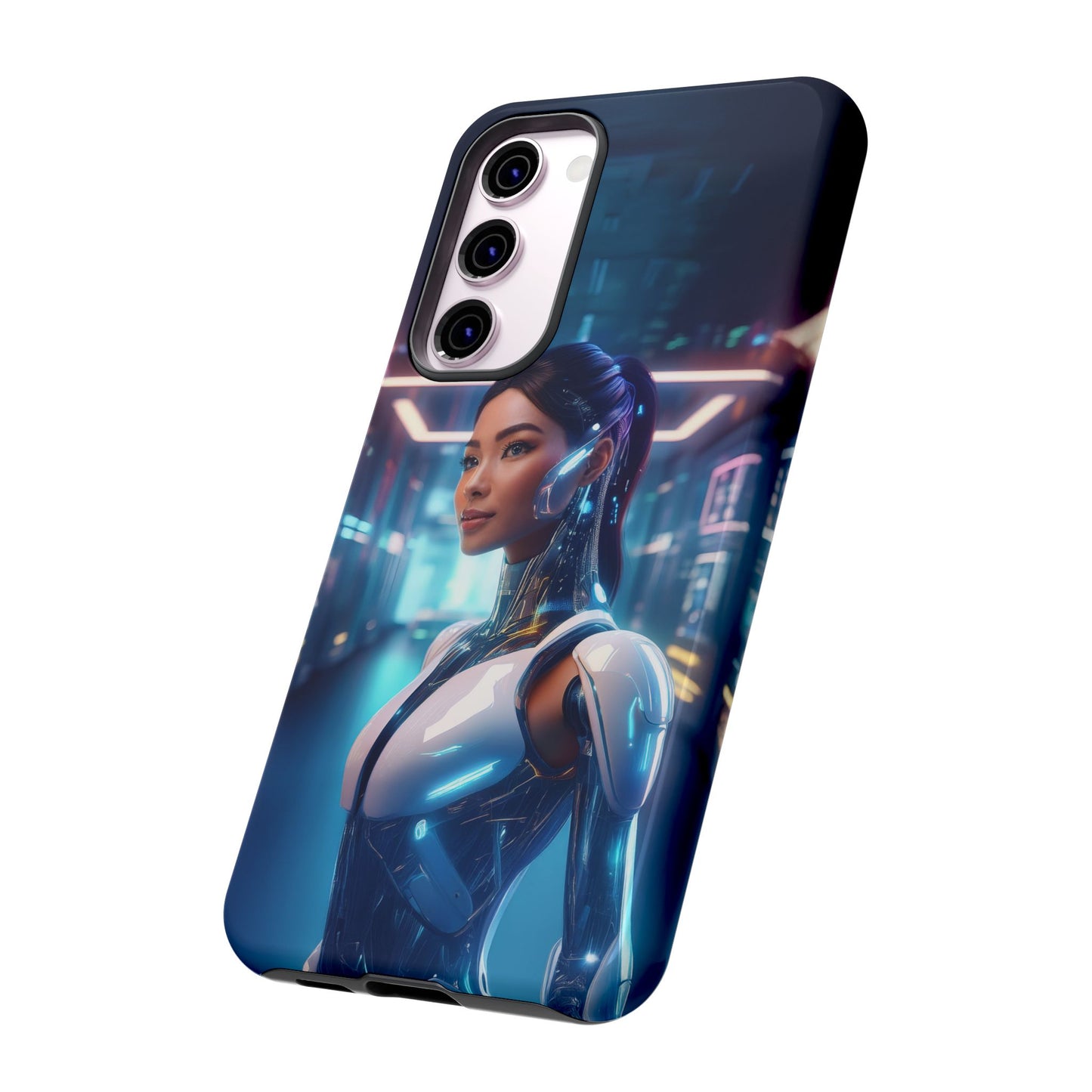 Futuristic Human Android Hybrid Cell Phone Case 005