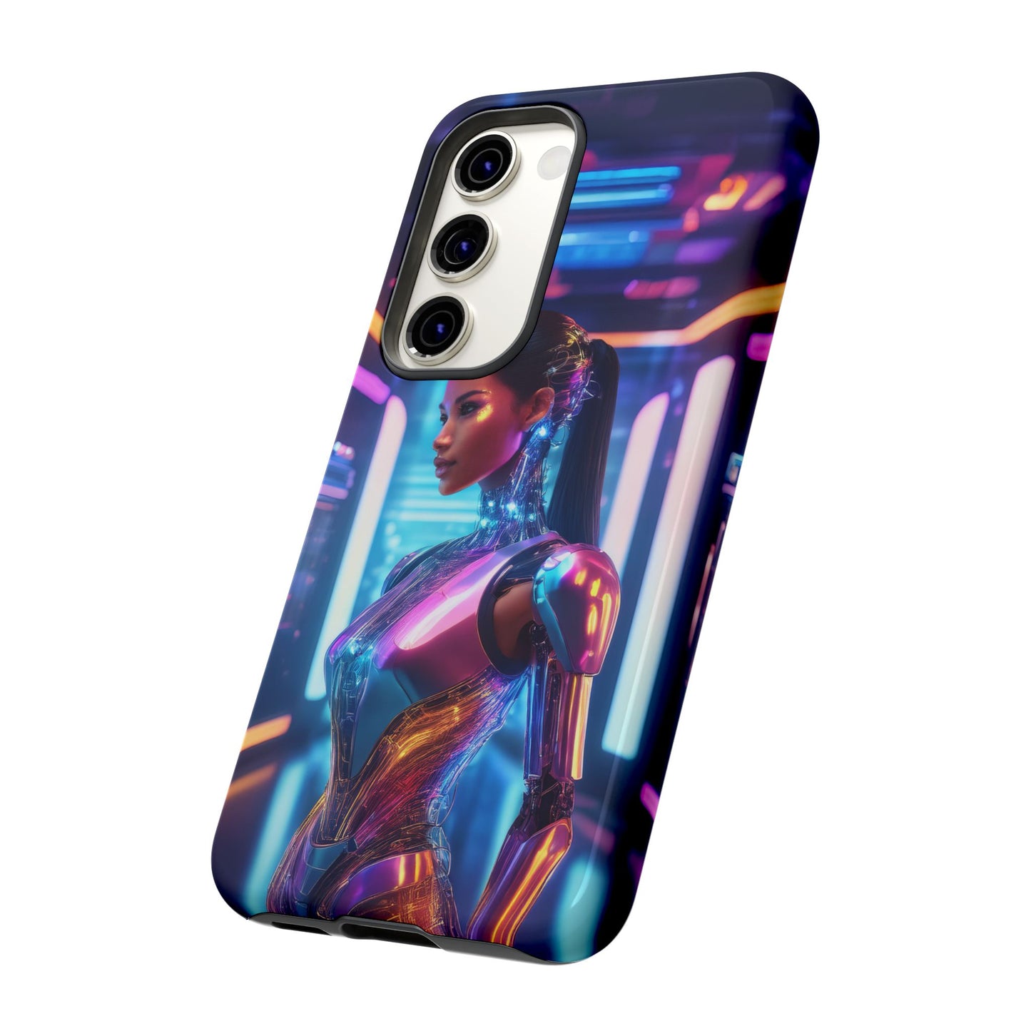 Futuristic Human Android Hybrid Cell Phone Case 016