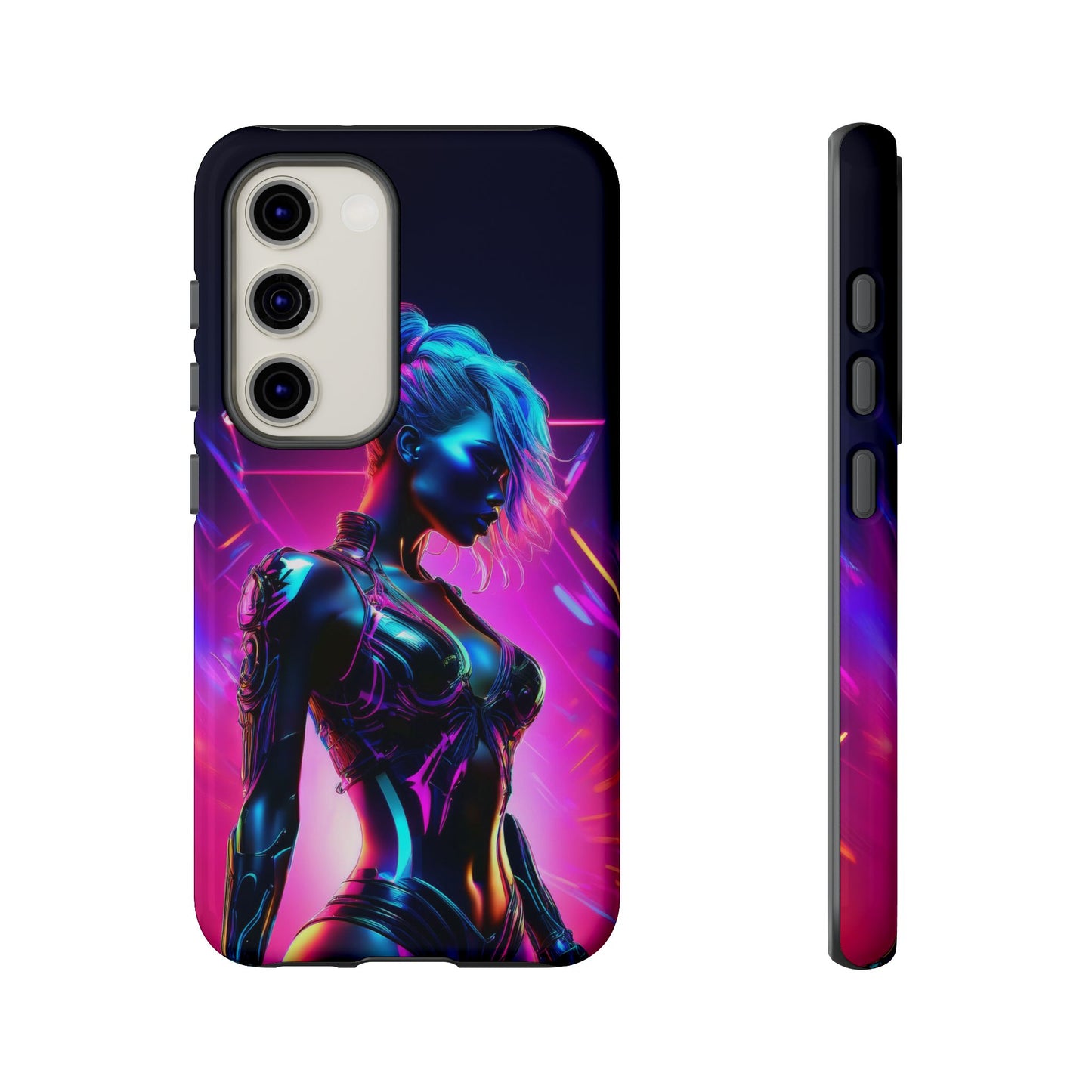 Futuristic Cyberpunk Female Cell Phone Case 017