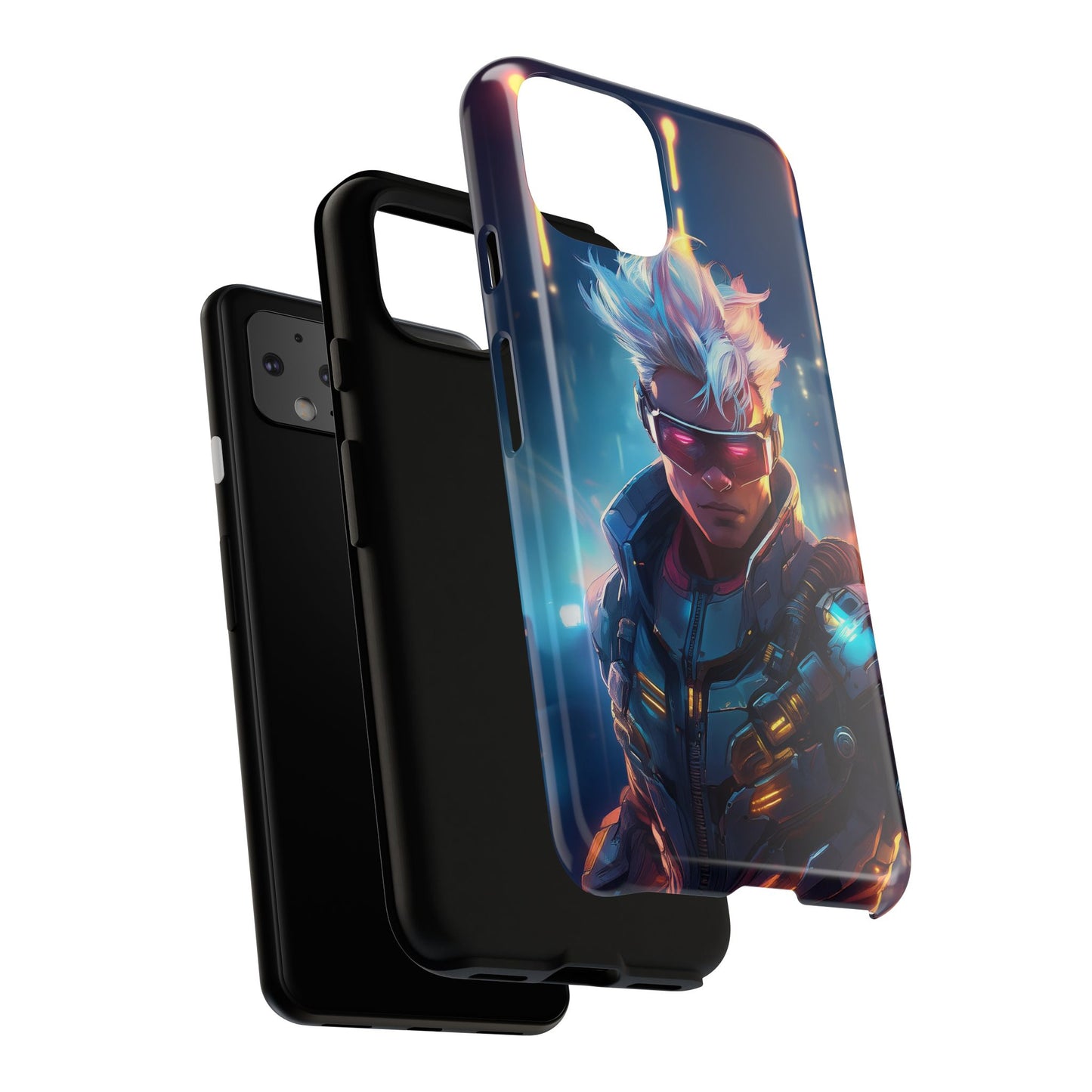 Futuristic Cyberpunk Male Cell Phone Case 018