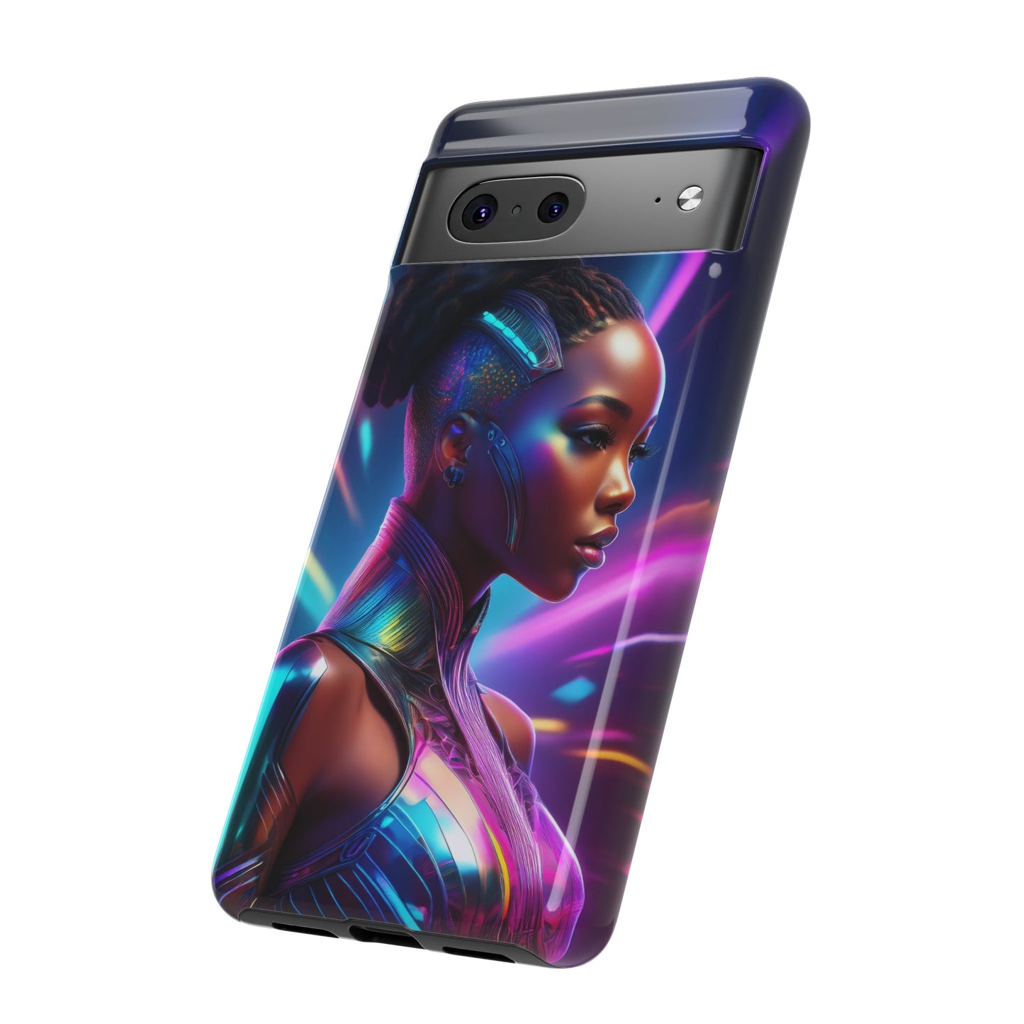 Futuristic Cyberpunk Female Cell Phone Case 014