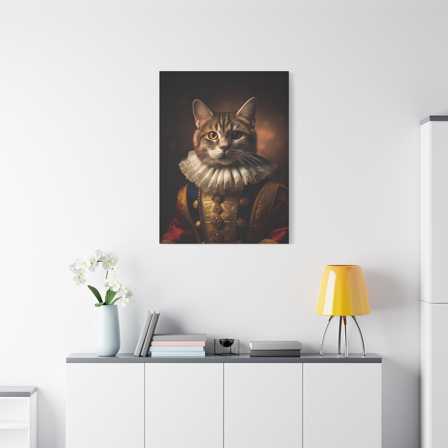 His Royal Feline Highness: The Duke of Purrington Canvas Art | Stretched Matte Wall Decor