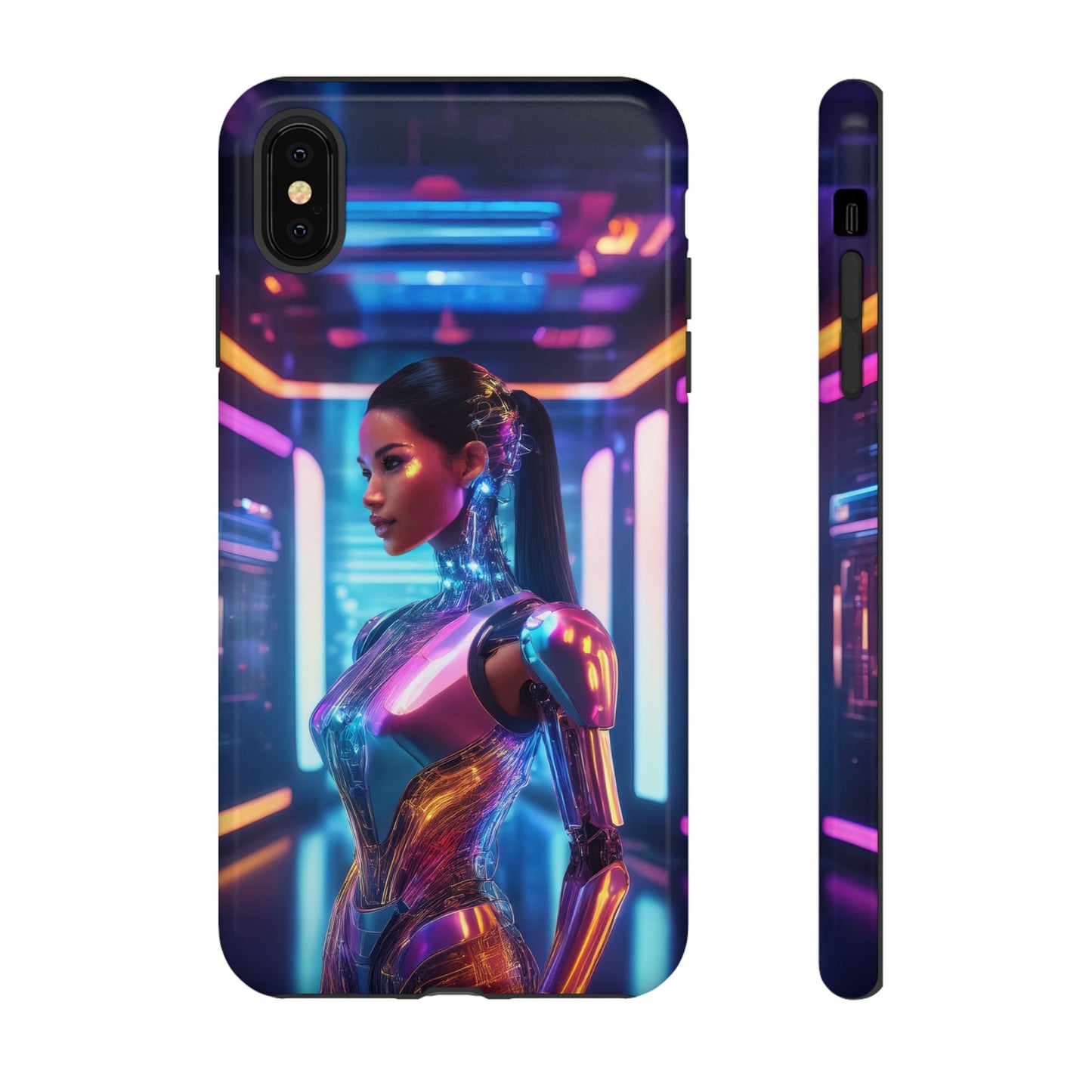 Futuristic Human Android Hybrid Cell Phone Case 016