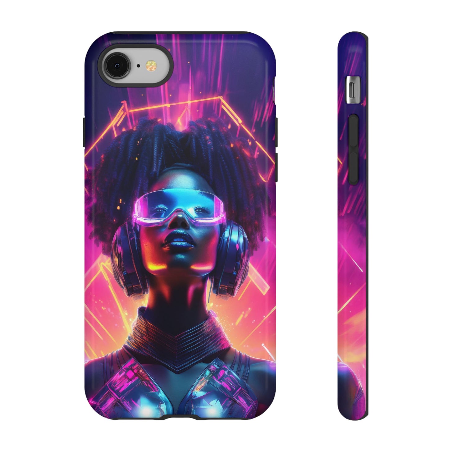 Futuristic Cyberpunk Female Cell Phone Case 030