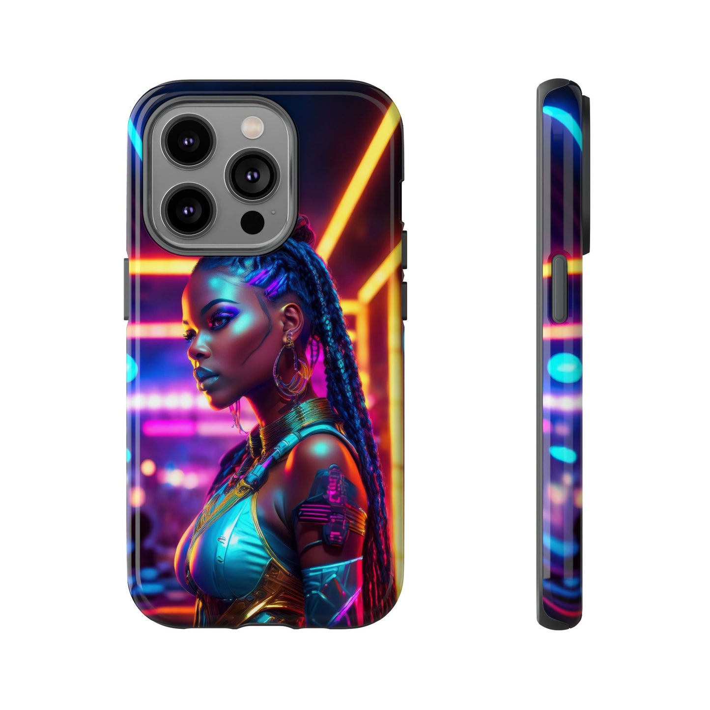 Futuristic Cyberpunk Female Cell Phone Case 006