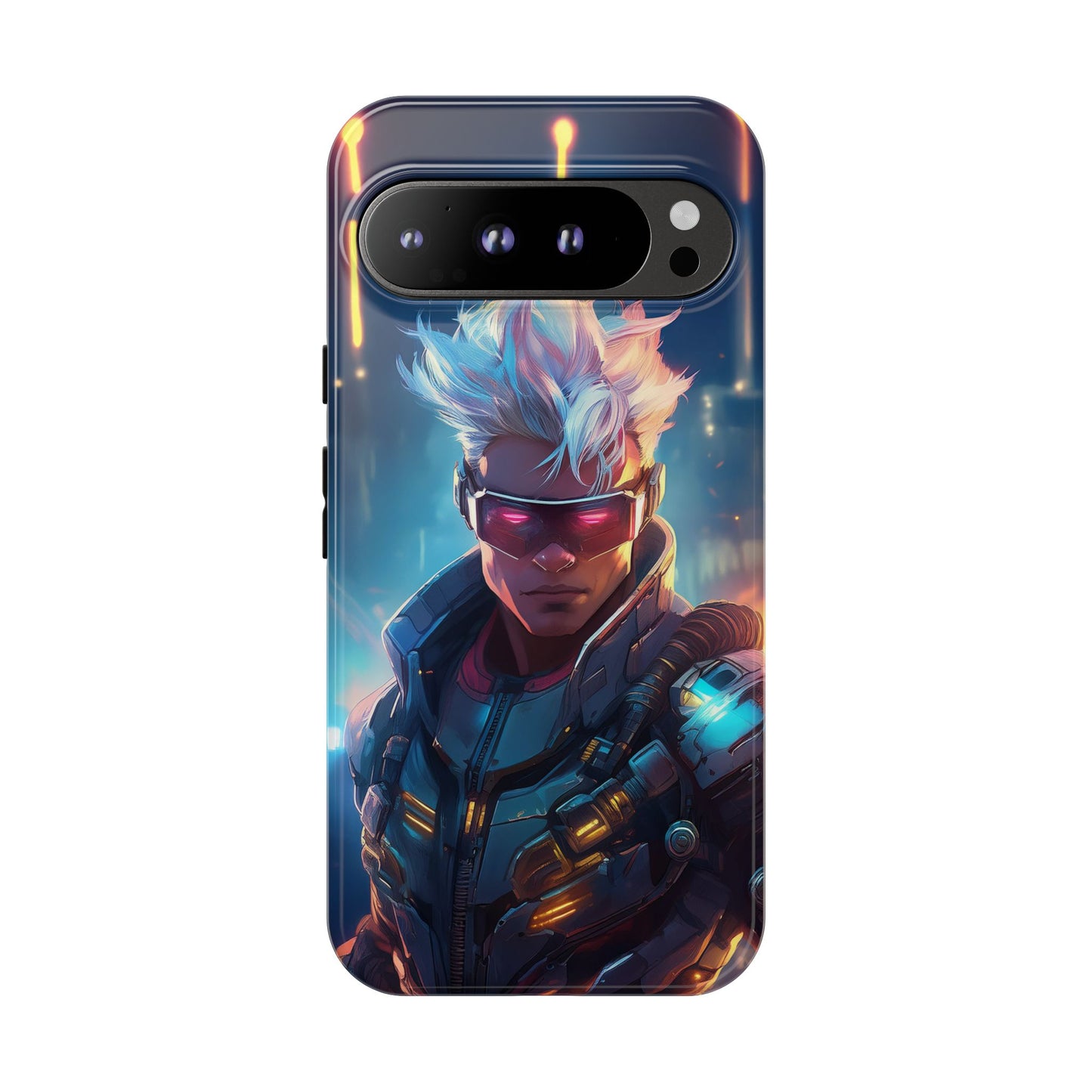 Futuristic Cyberpunk Male Cell Phone Case 018