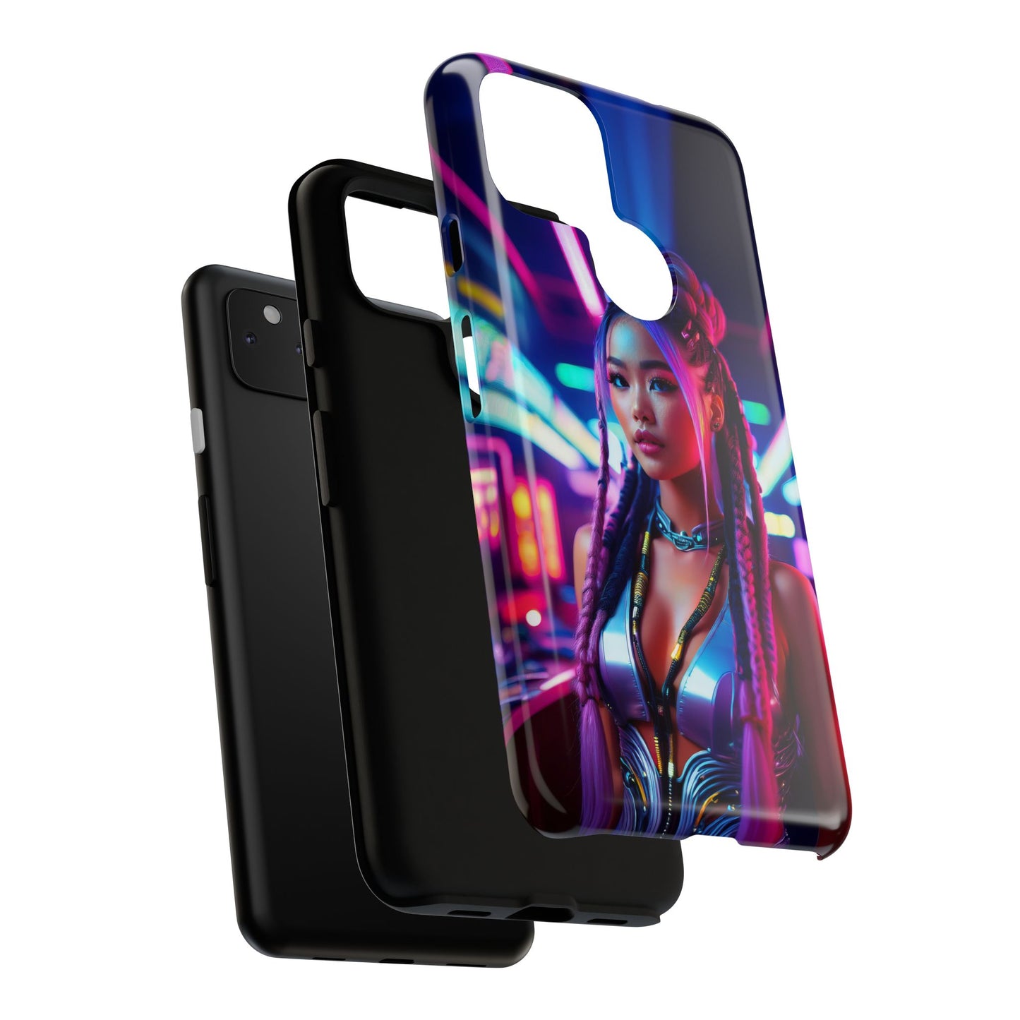 Futuristic Cyberpunk Female Cell Phone Case 008