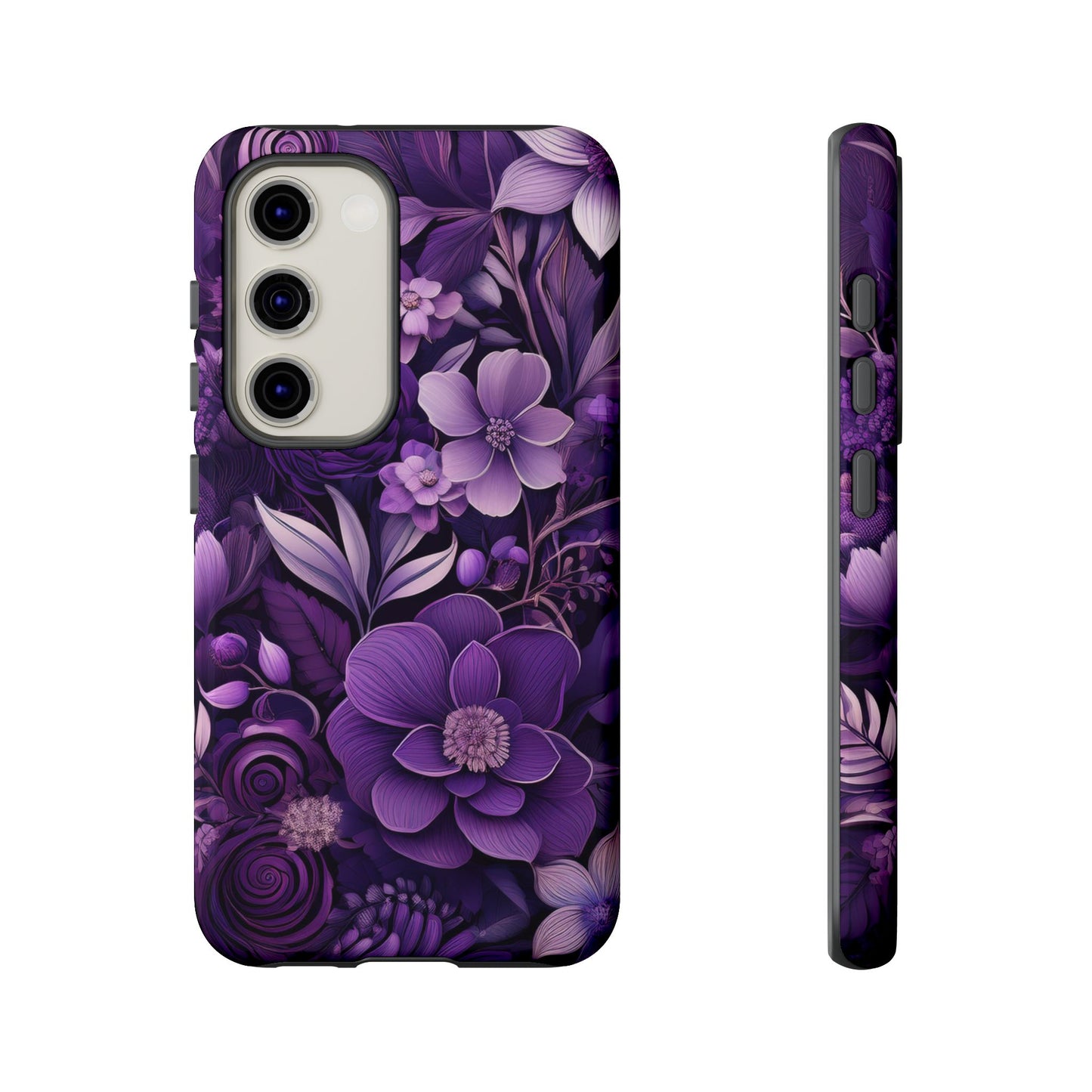 Purple Florals Tough Cases