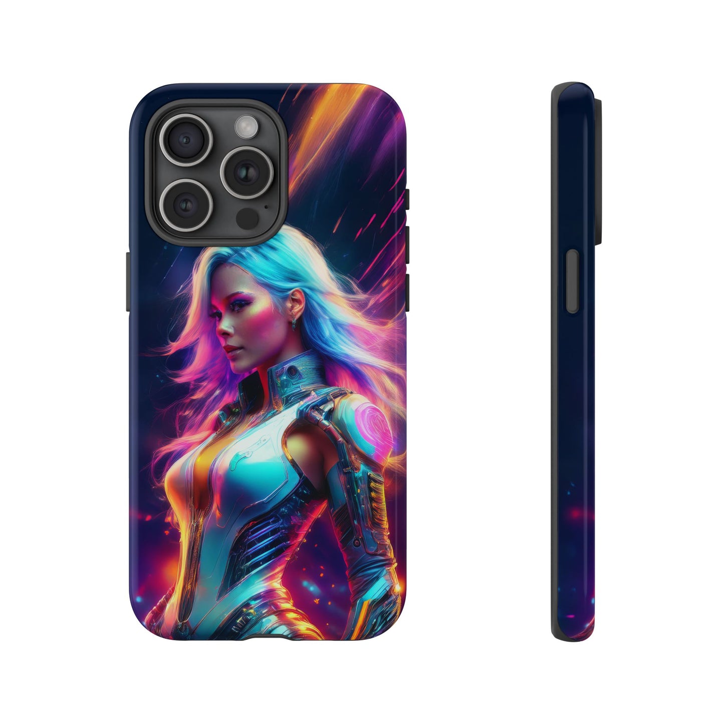 Futuristic Cyberpunk Female Cell Phone Case 012