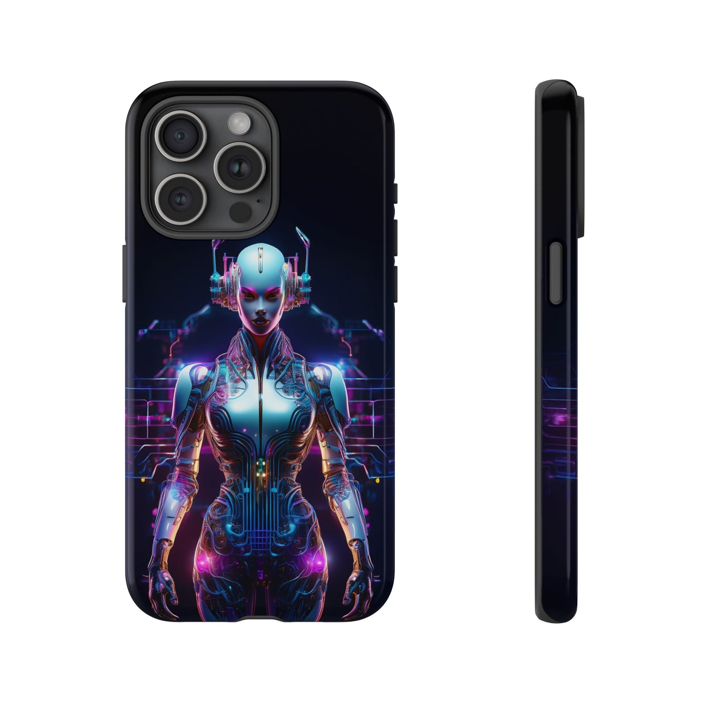 Futuristic Human Android Hybrid Cell Phone Case 001