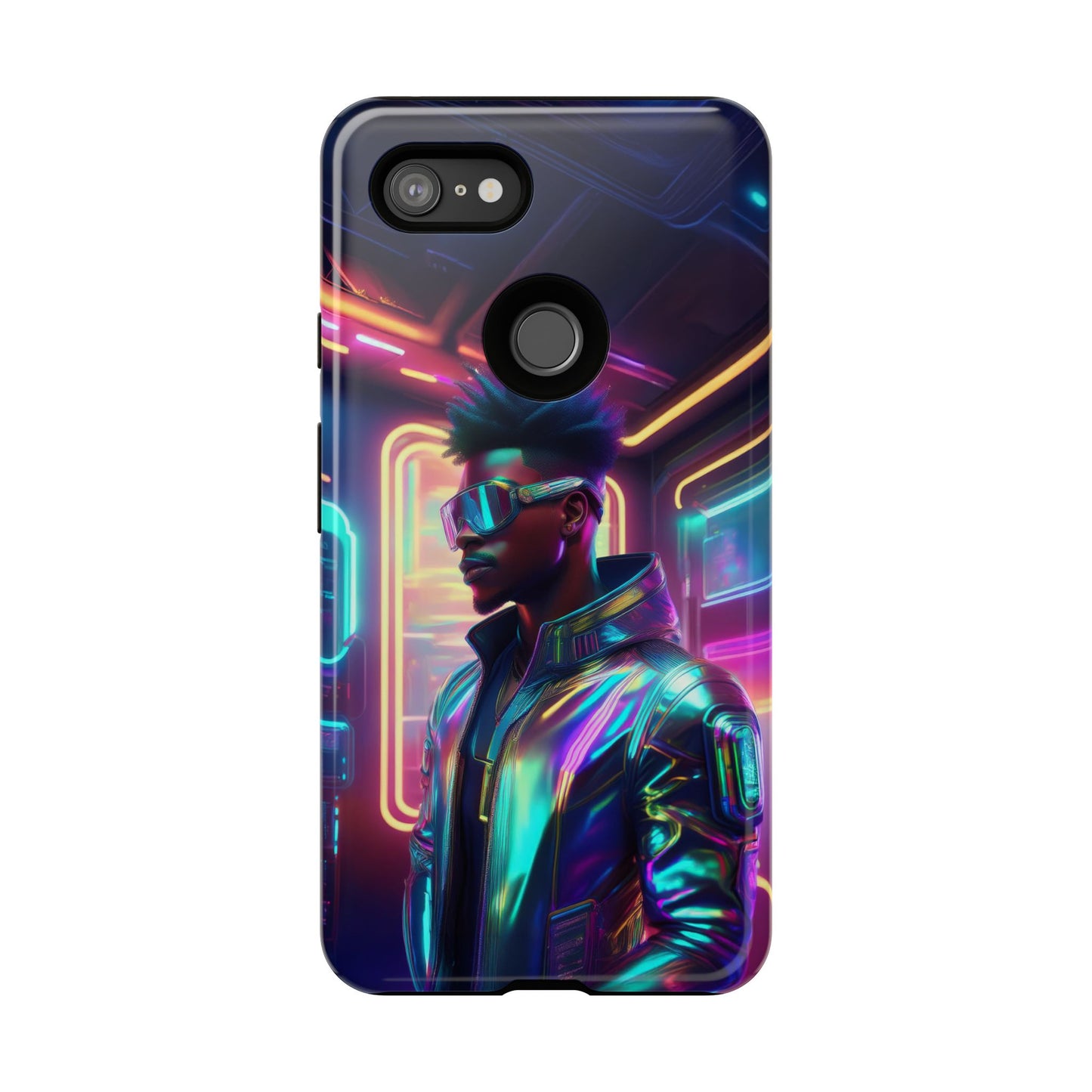 Futuristic Cyberpunk Male Cell Phone Case 004