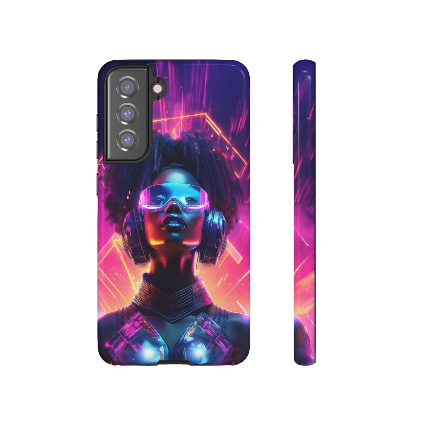 Futuristic Cyberpunk Female Cell Phone Case 030