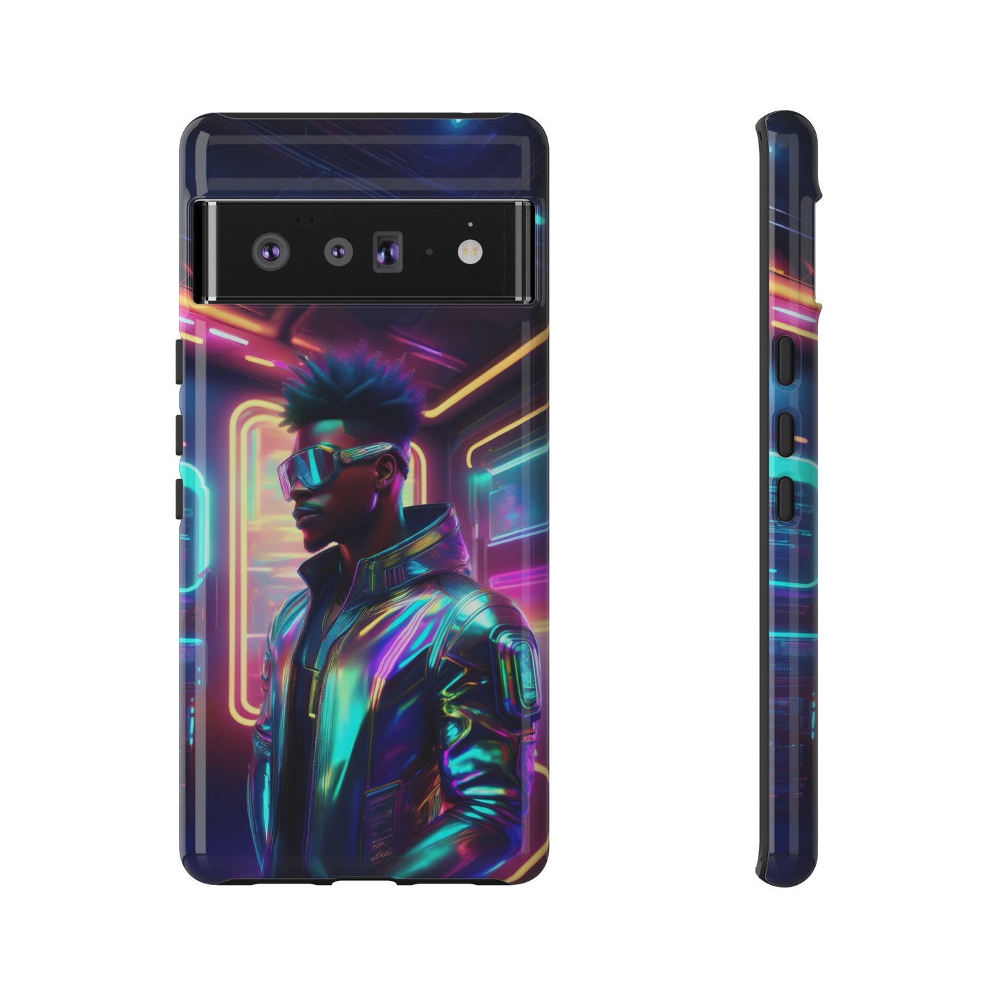 Futuristic Cyberpunk Male Cell Phone Case 004