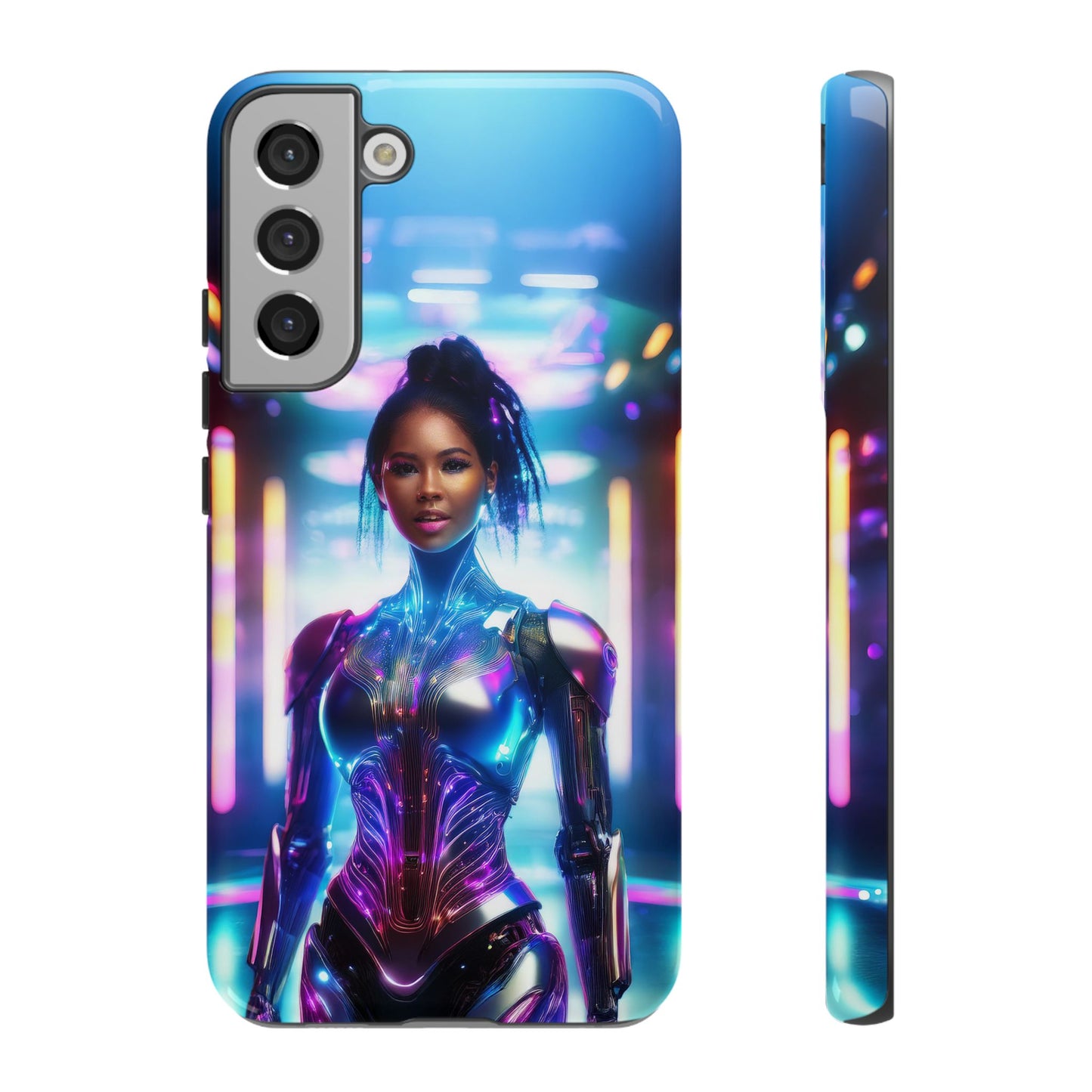 Futuristic Human Android Hybrid Cell Phone Case 009