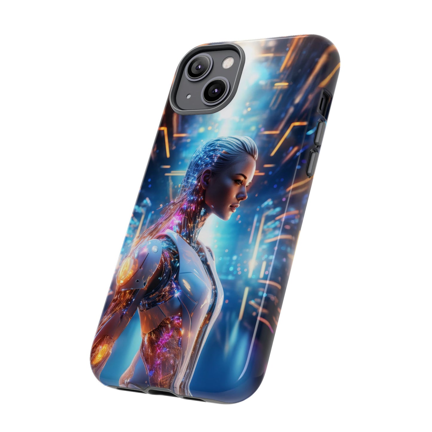 Futuristic Human Android Hybrid Cell Phone Case 008