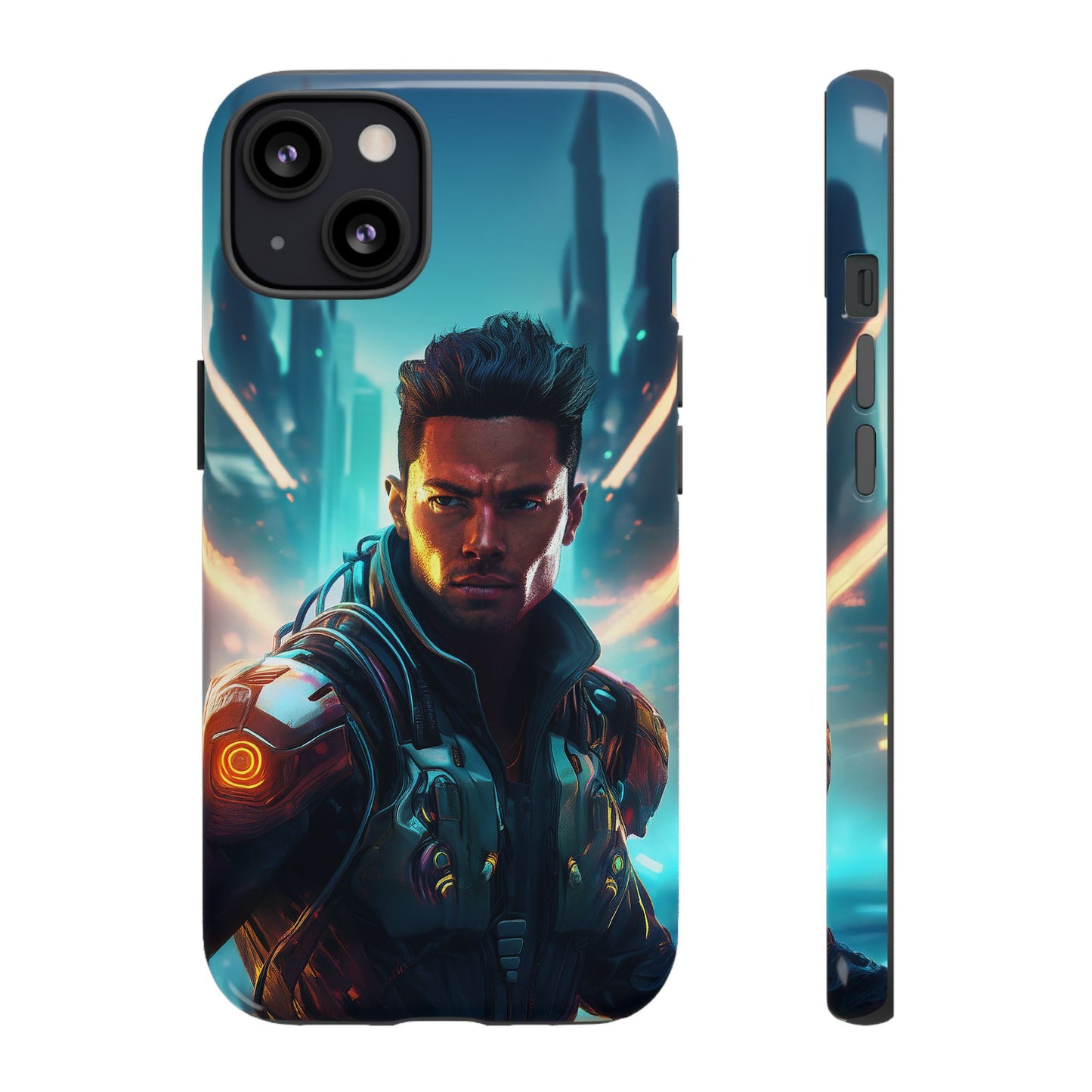 Futuristic Cyberpunk Male Cell Phone Case 015