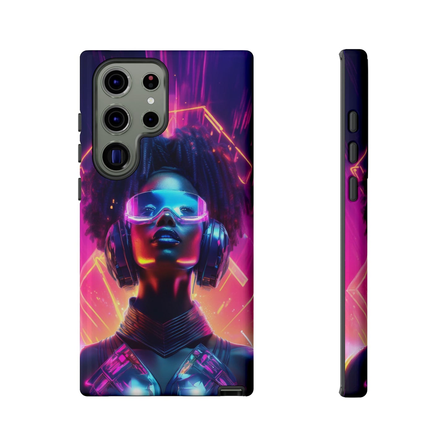 Futuristic Cyberpunk Female Cell Phone Case 030