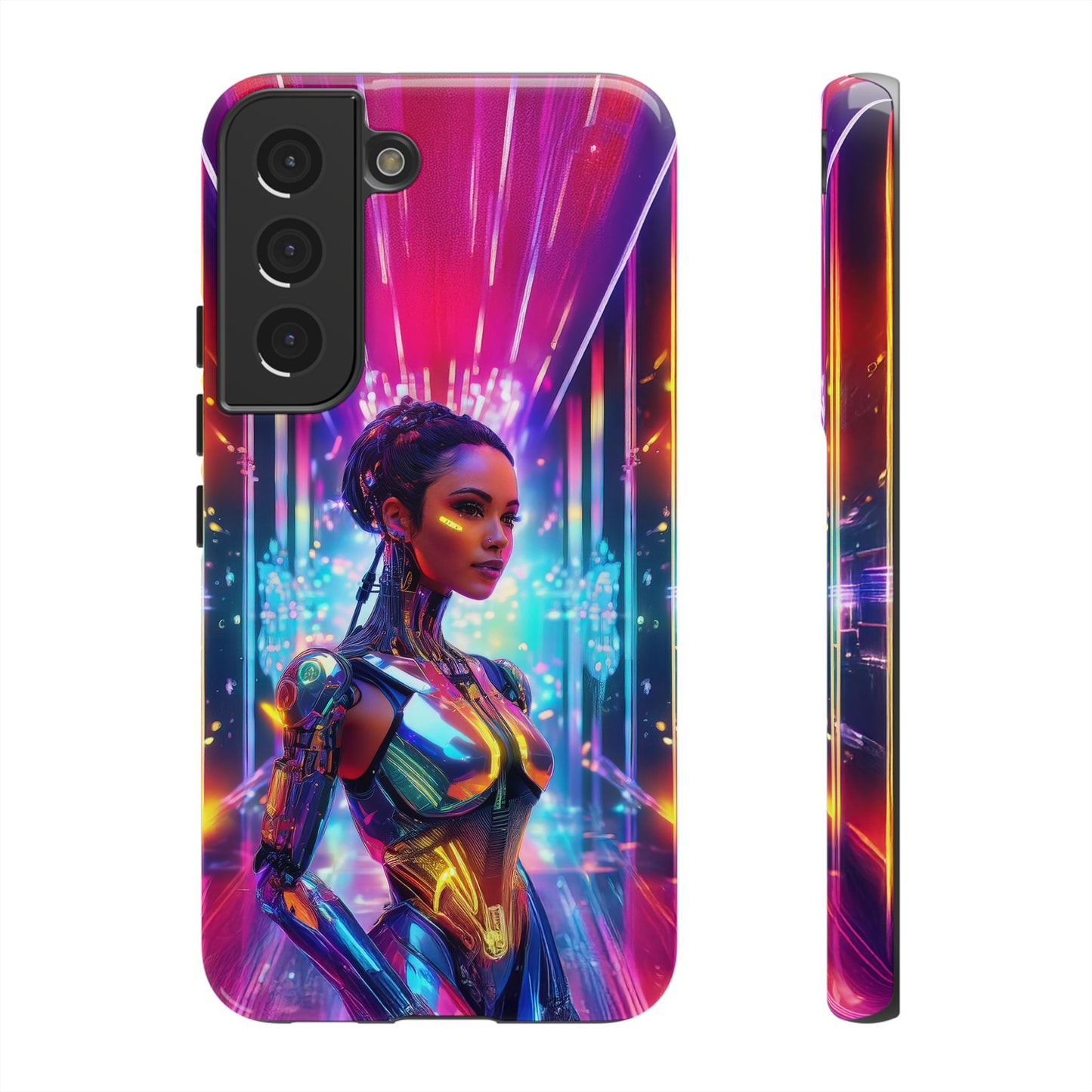 Futuristic Human Android Hybrid Cell Phone Case 006