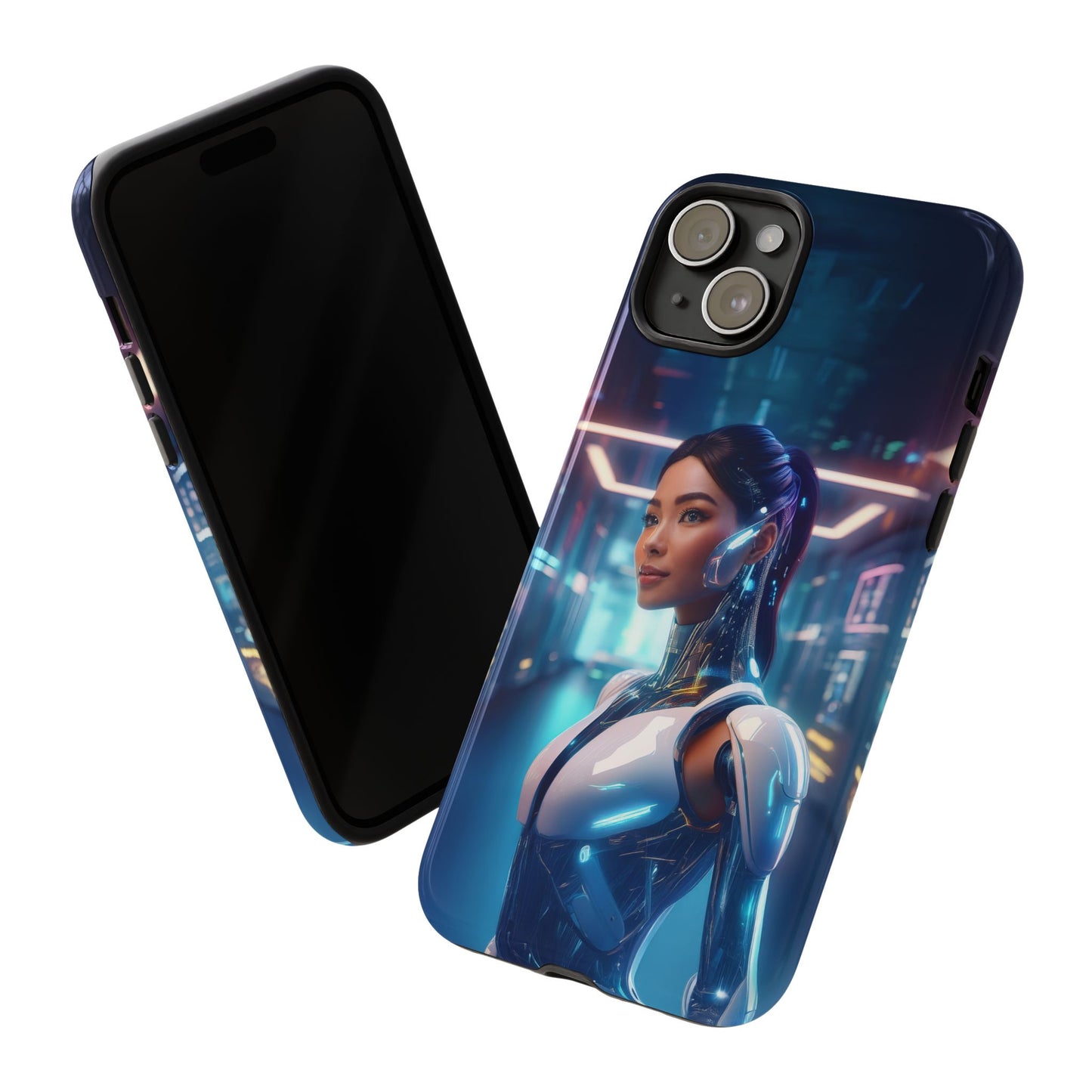 Futuristic Human Android Hybrid Cell Phone Case 005