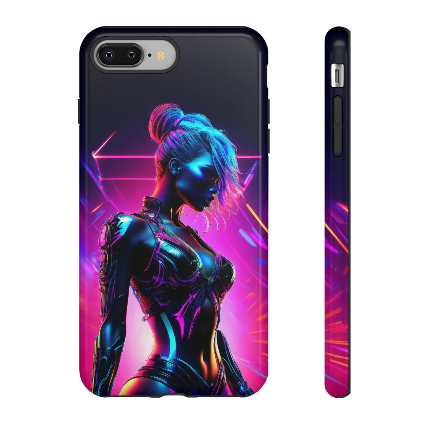 Futuristic Cyberpunk Female Cell Phone Case 017