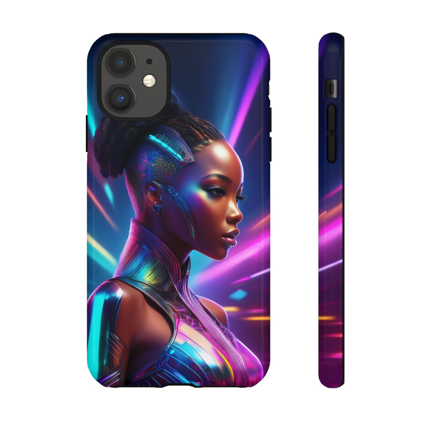 Futuristic Cyberpunk Female Cell Phone Case 014