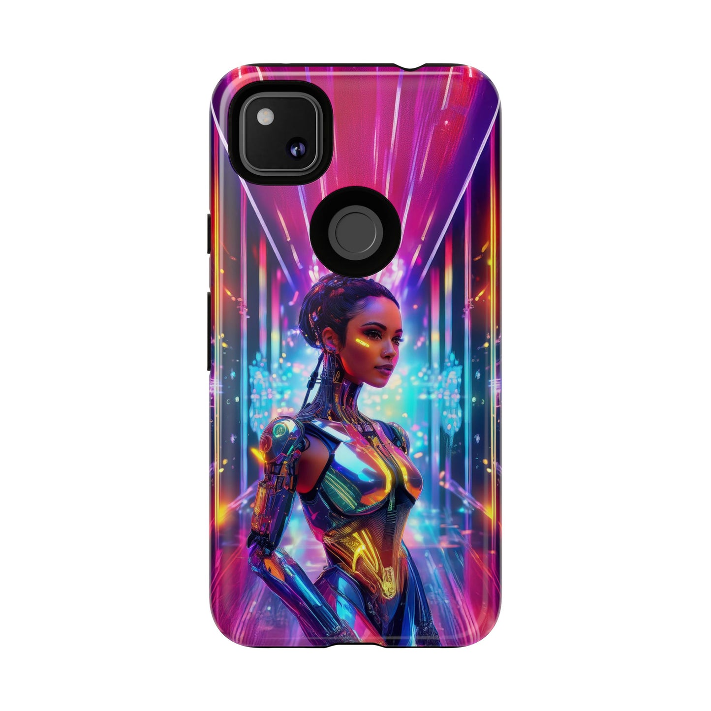 Futuristic Human Android Hybrid Cell Phone Case 006