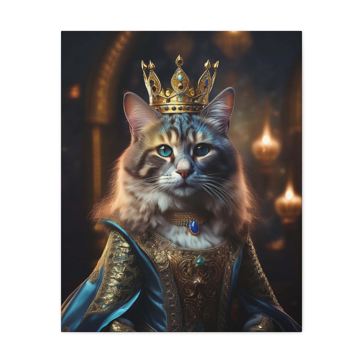 Her Royal Meowjesty Canvas Art | Stretched Matte Wall Decor 001