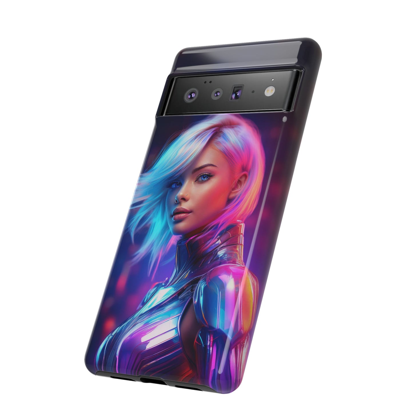 Futuristic Cyberpunk Female Cell Phone Case 028