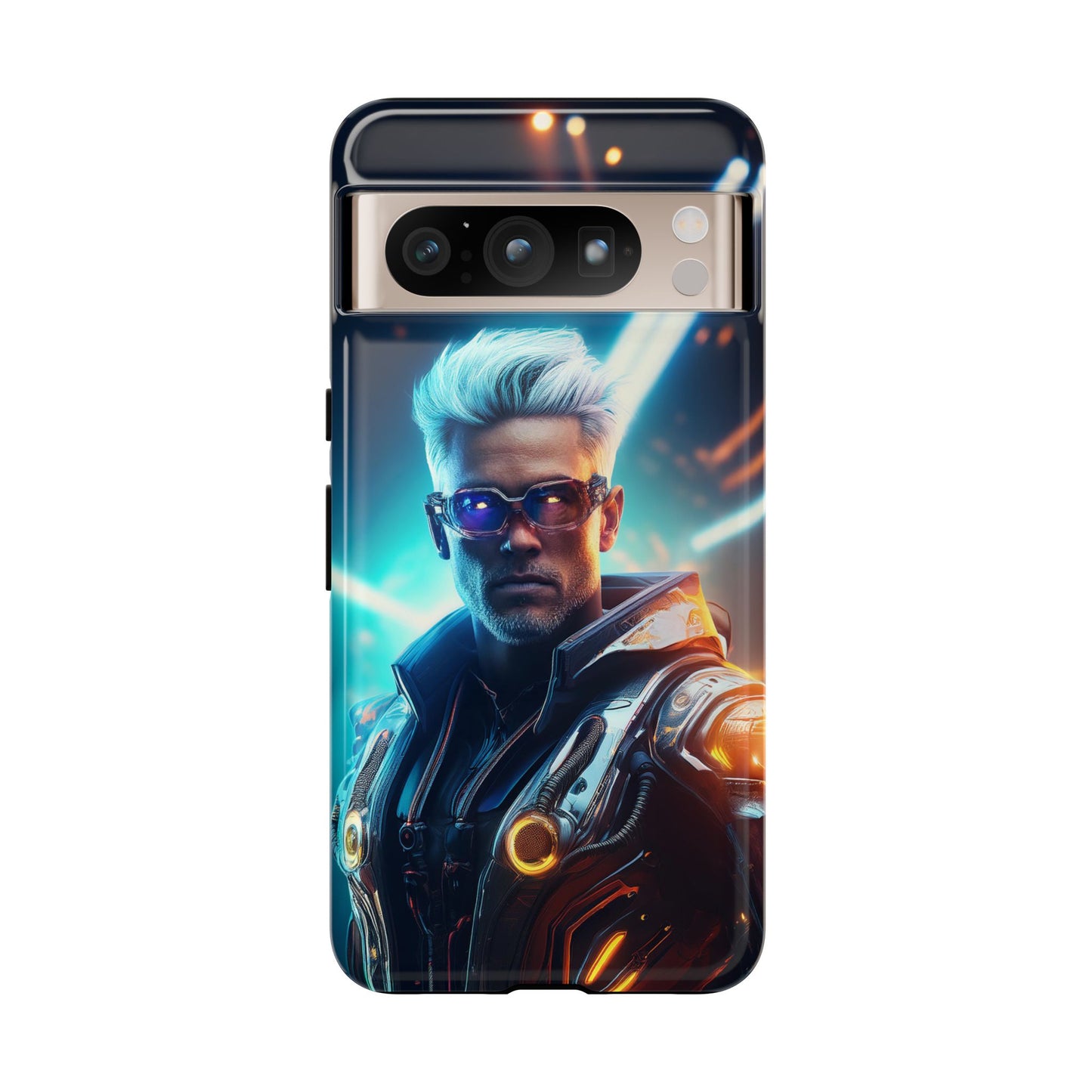 Futuristic Cyberpunk Male Cell Phone Case 013