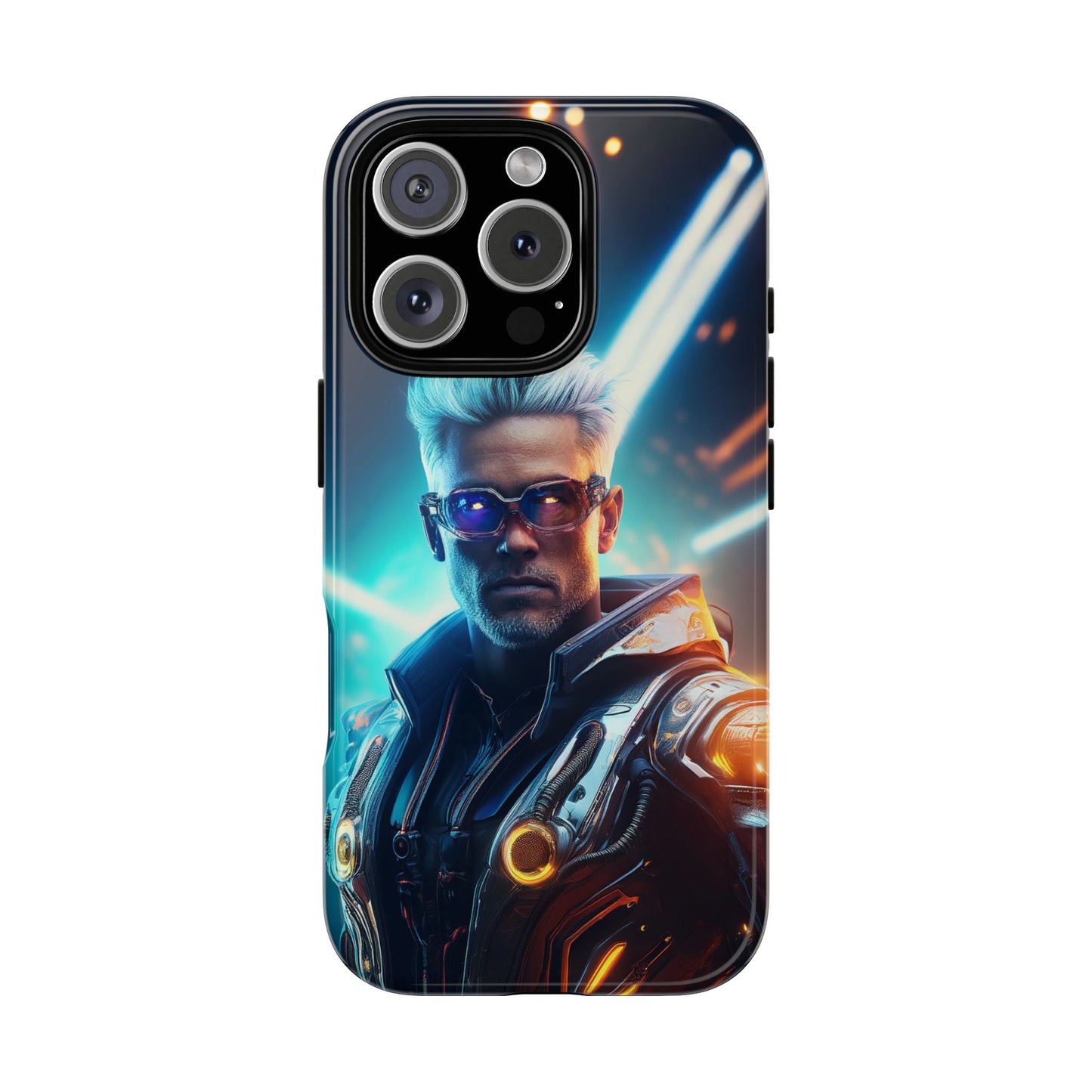 Futuristic Cyberpunk Male Cell Phone Case 013