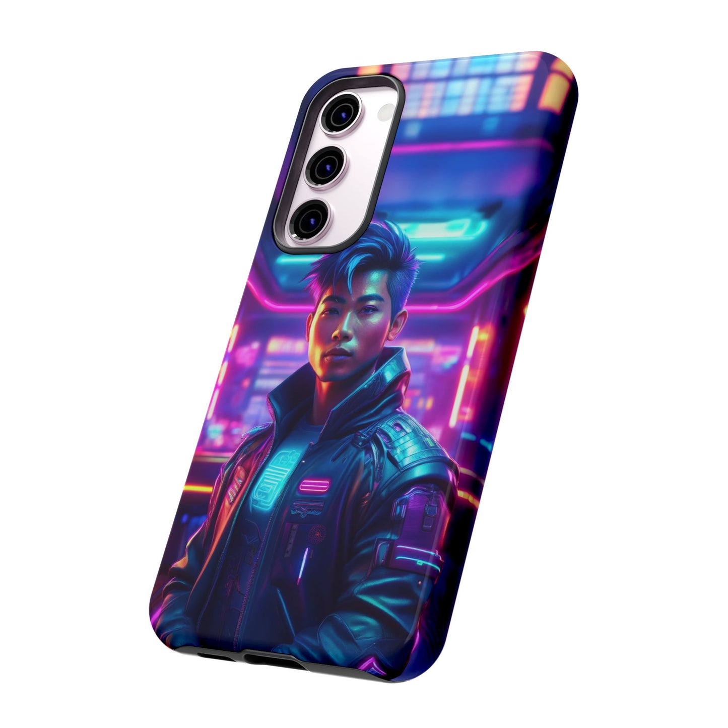 Futuristic Cyberpunk Male Cell Phone Case 012