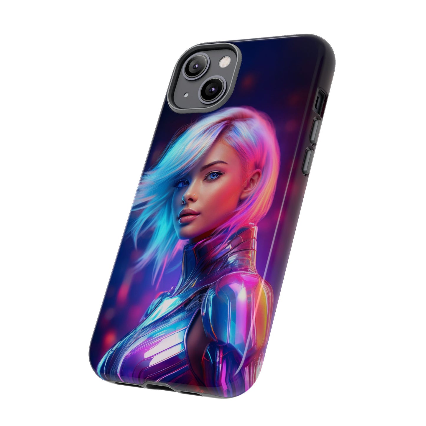 Futuristic Cyberpunk Female Cell Phone Case 028